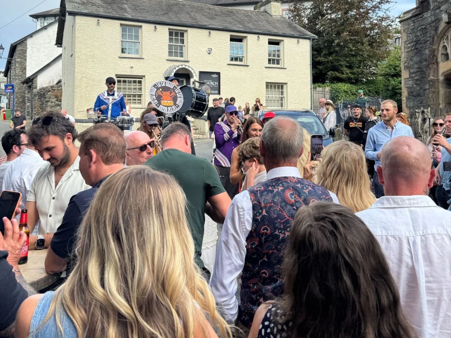 outdoor brass band at the easy breeze