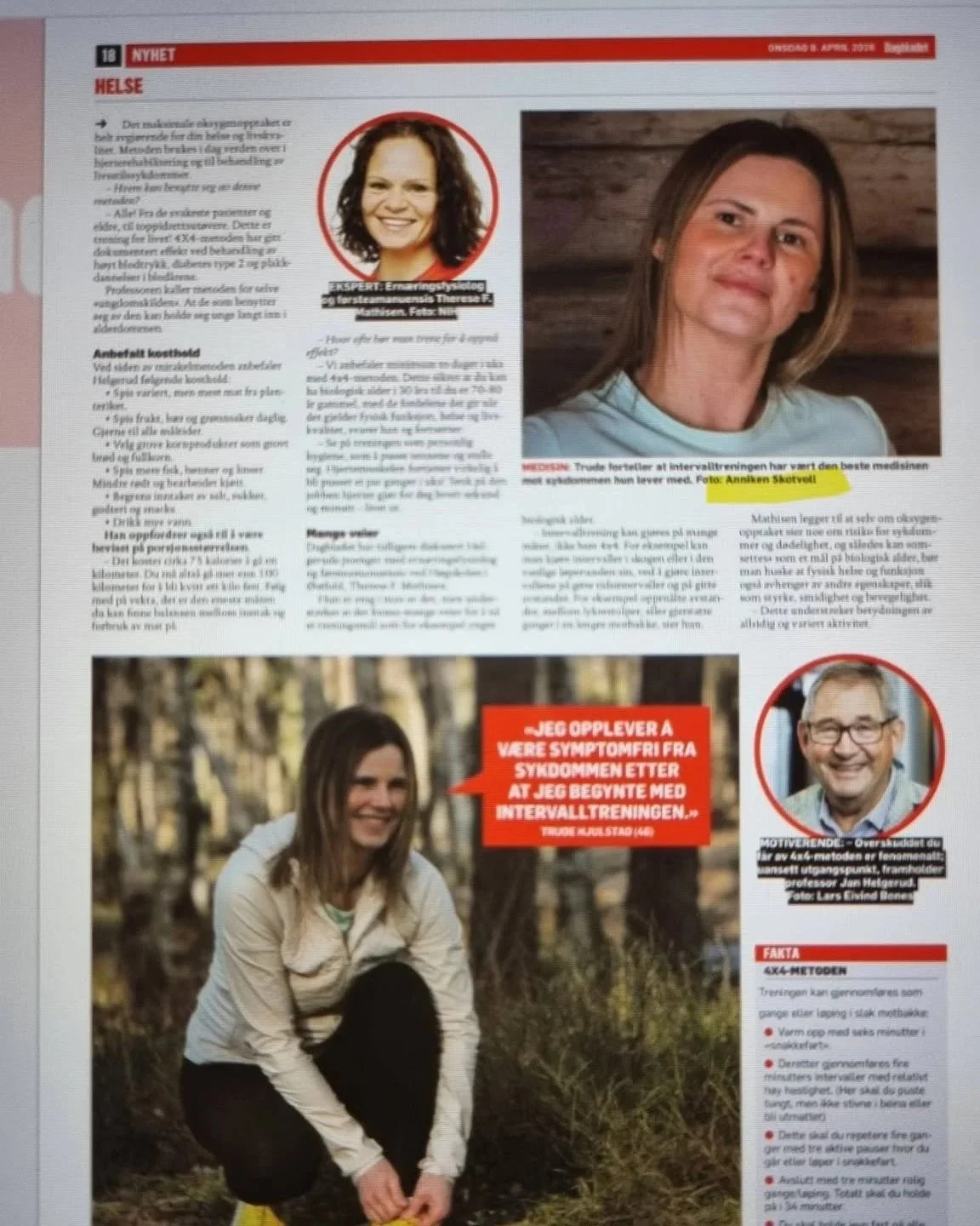 Trude sier; Jeg er blidere, har mer energi og generelt sett en bedre mor for barn mine. Foto: Anniken Skotvoll
