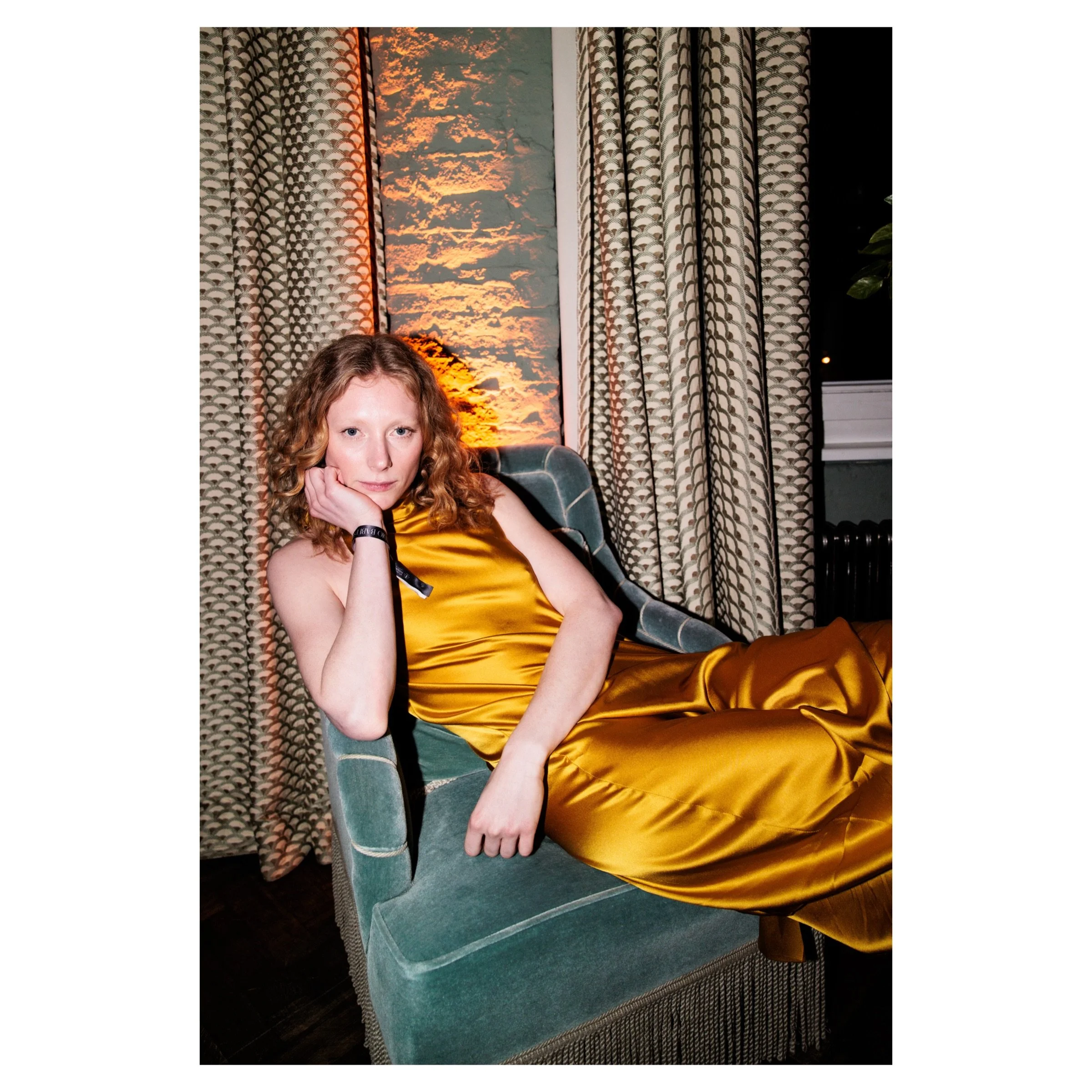 For the Cine Space Studios x Studio Babelsberg Berlinale Night at Soho House Berlin Styled Actress Dana Herfurth
