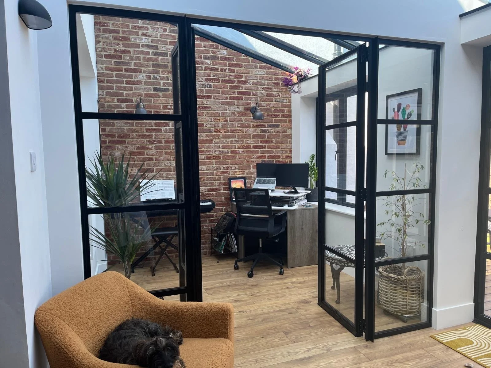 New study space that could be opened up, when not being used.