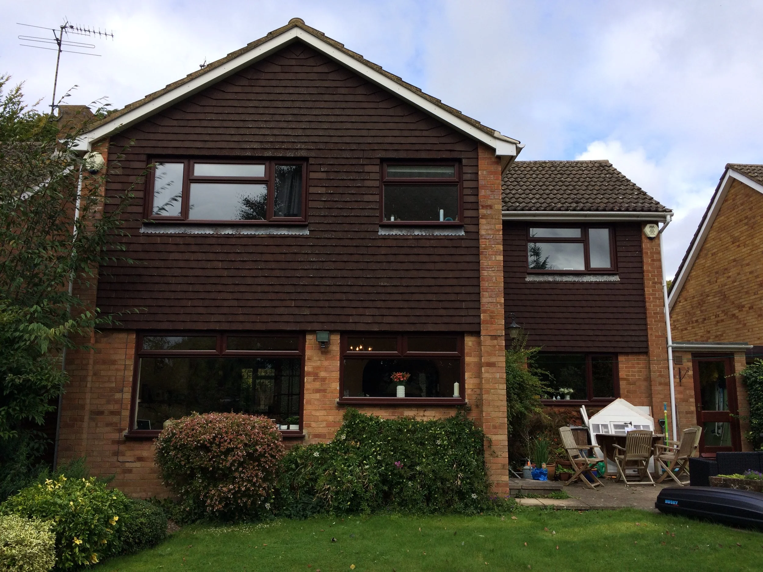 Before - house had been previously extended but the kitchen was small in relation to the rest of the house. 