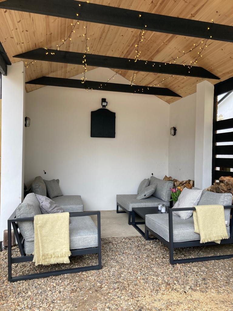 After - car port also used for entertaining space.