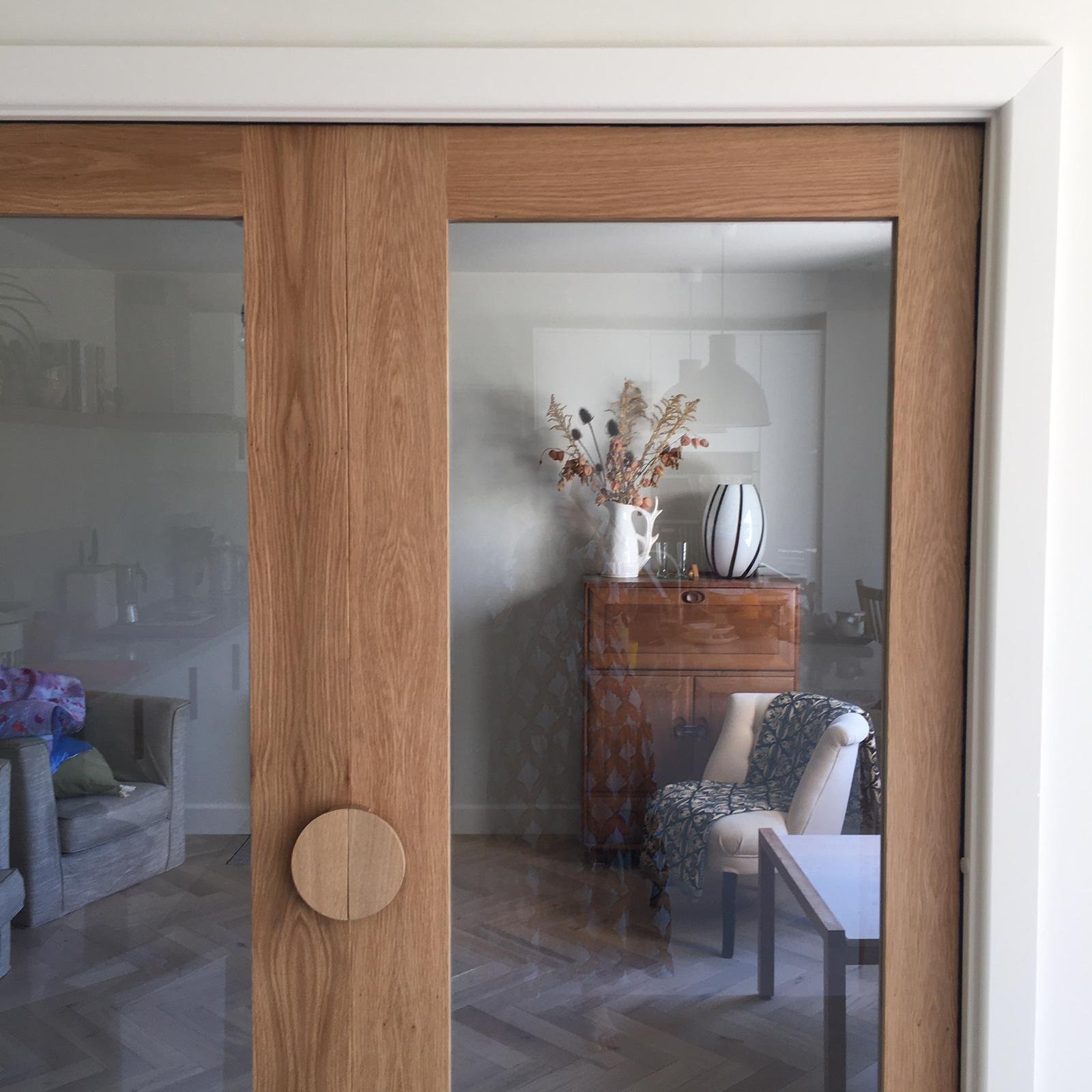 The original living room can be opened up or shut off from the main family room.