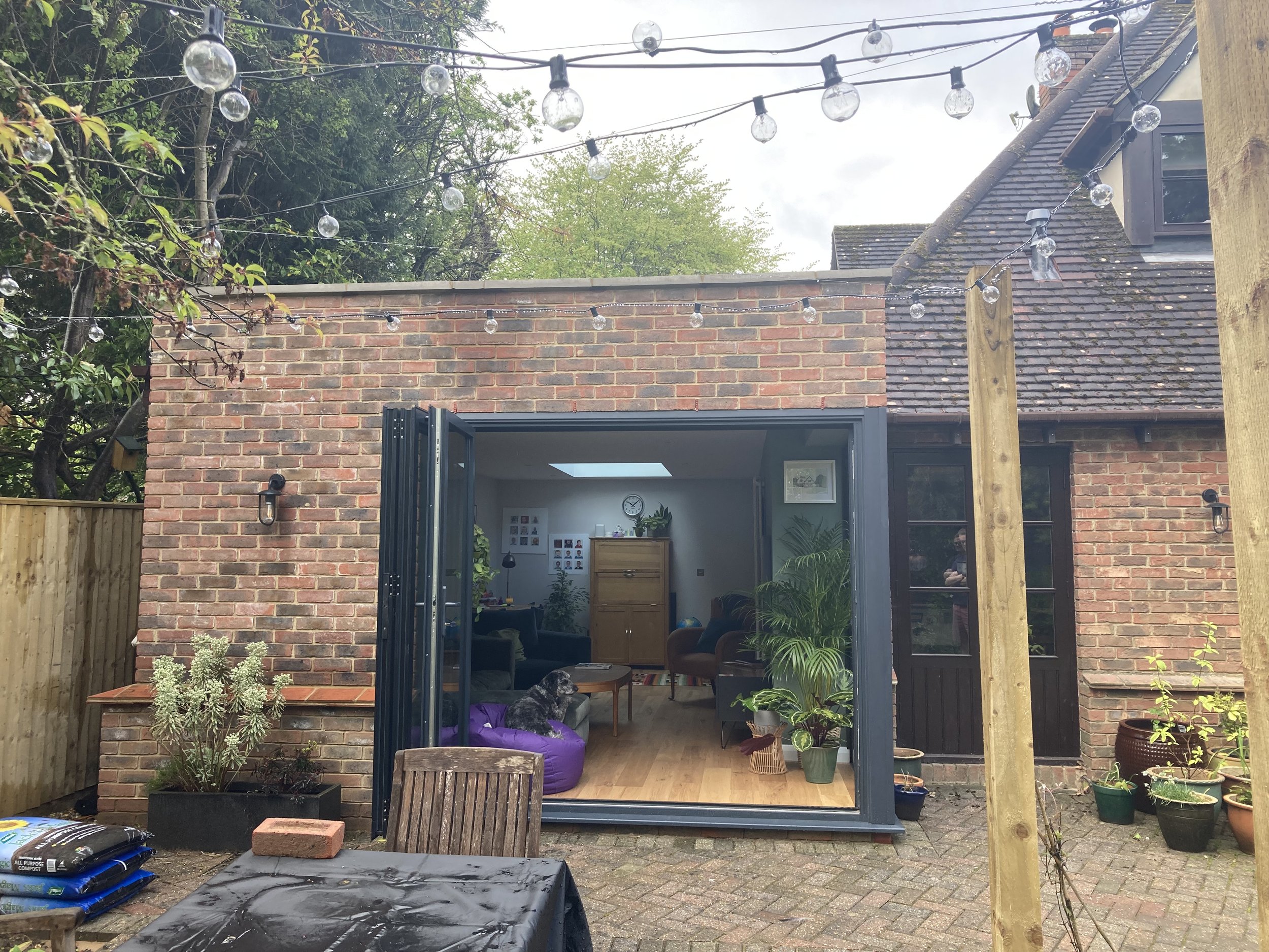 Side extension added light and connected the kitchen and living space.