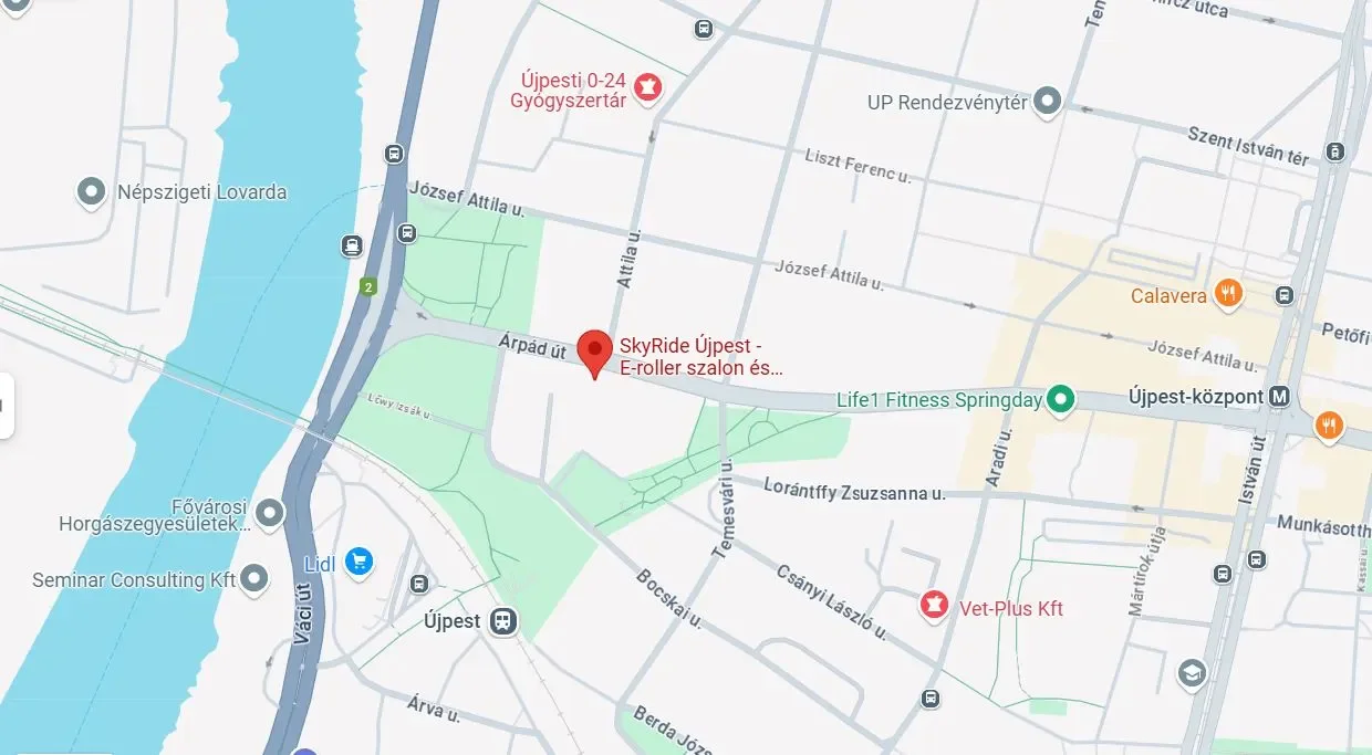 SkyRide e-roller szalon és szerviz Újpesten – elektromos rollerek szakszervize