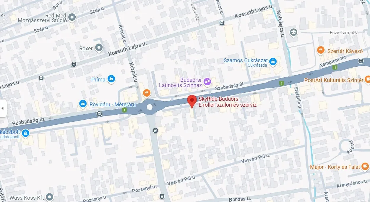 SkyRide e-roller szalon és szerviz Budaörsön – gyors és megbízható javítás
