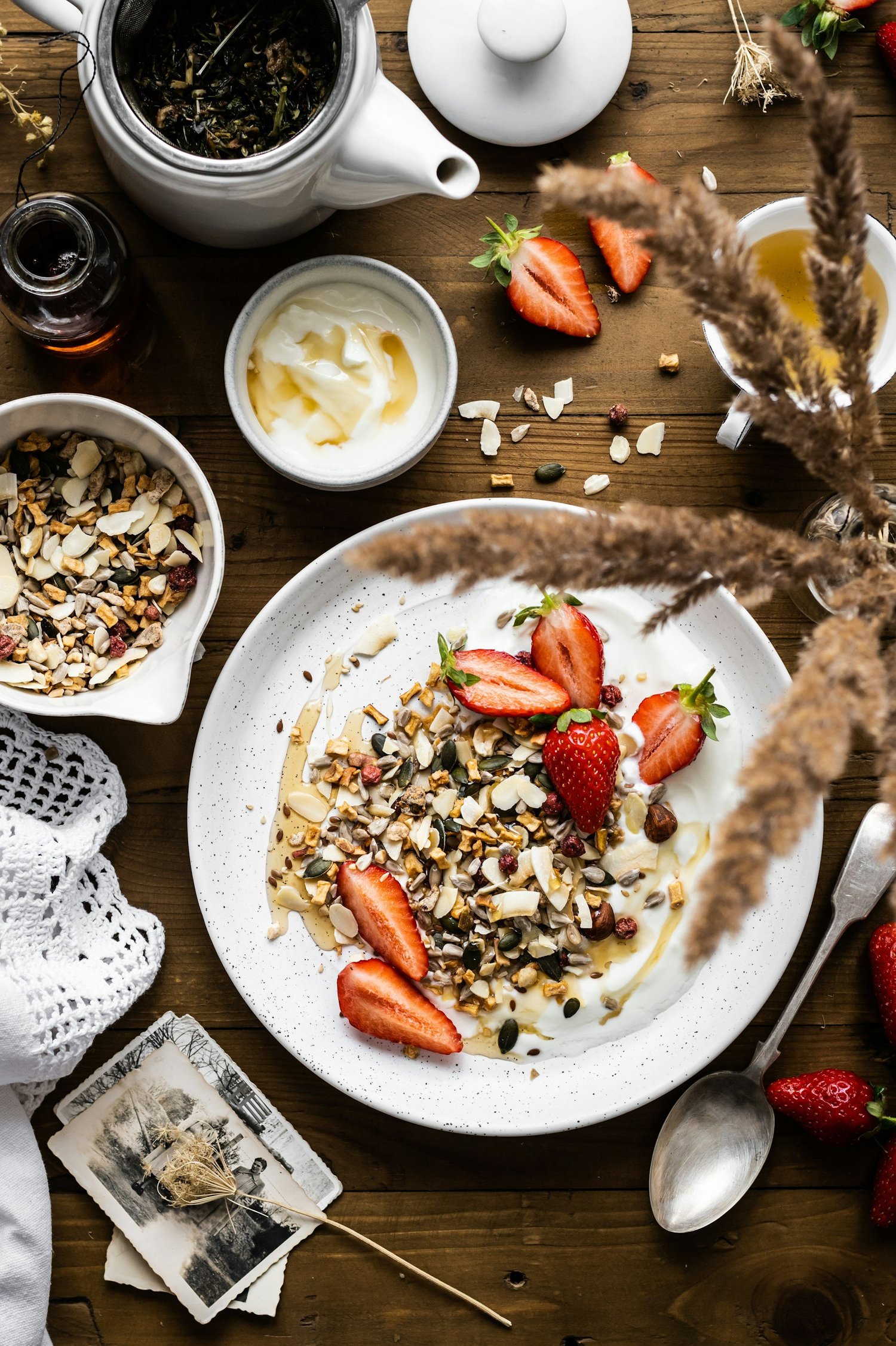 Nourishing snacks laid out