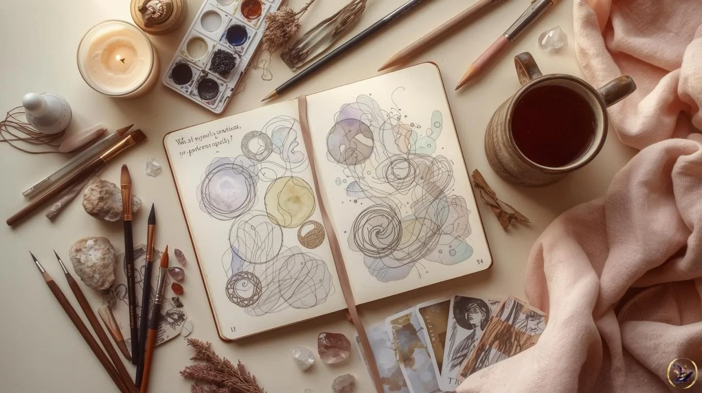 ✨ Little Witchy Things ✨

This month, I&rsquo;m inviting you to attune to the subtle currents of life and creativity. Notice recurring symbols, sensations in your body, or patterns in your dreams. Capture them in your journal, sketchbook, or with sim