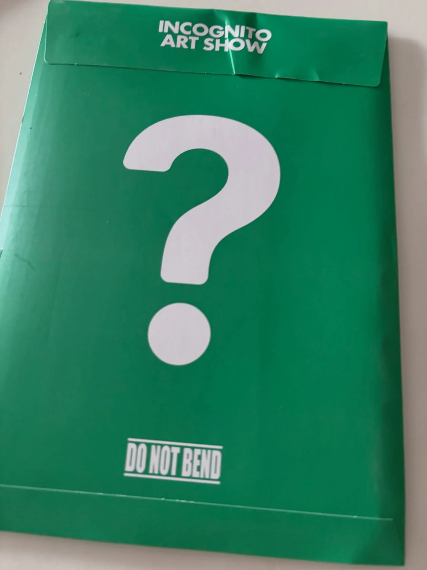 My artist pack from @incognitoartshow has arrived.