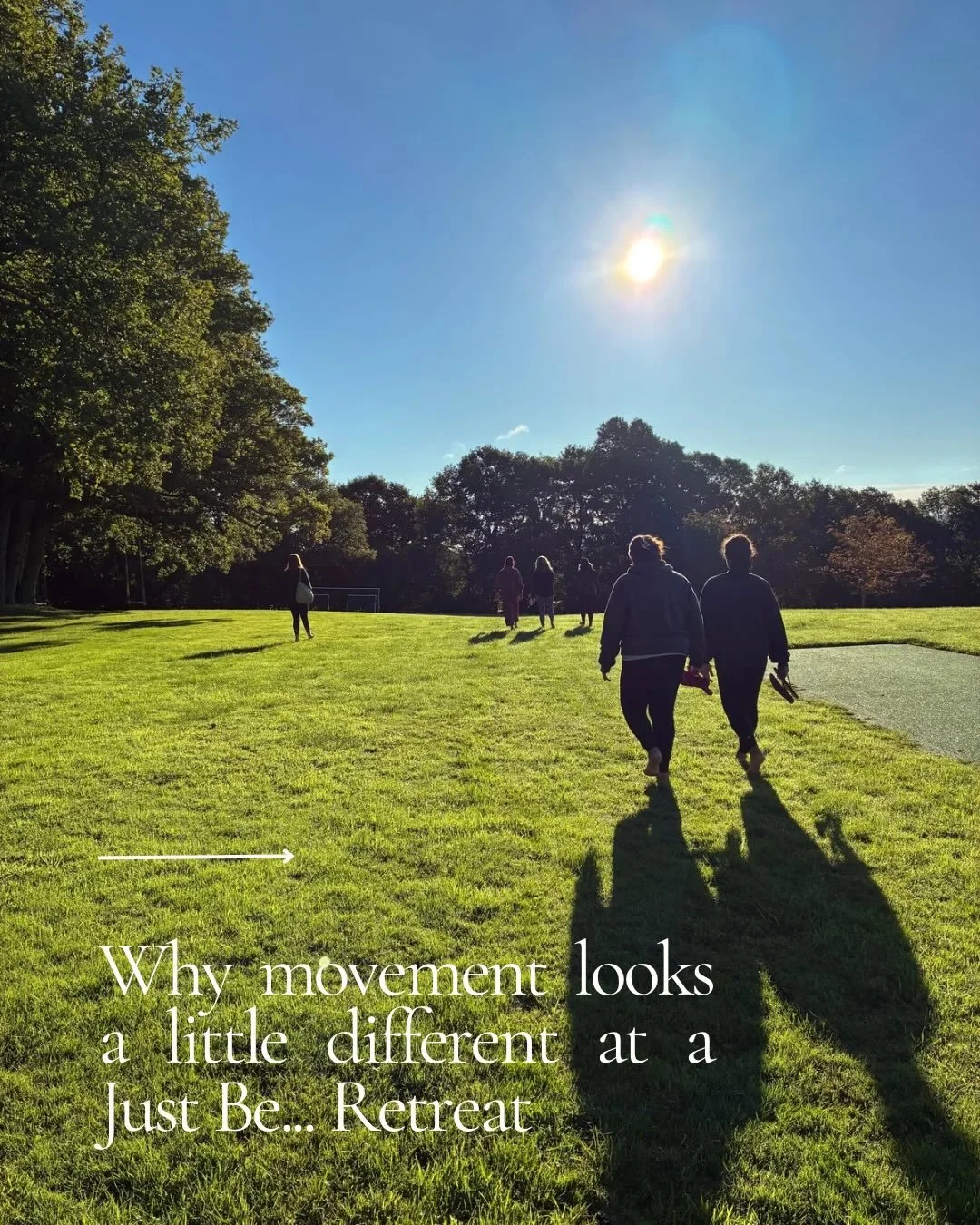 At Just Be&hellip; Retreats we believe movement should help you regulate your nervous system and what better way to do that than being immersed in nature🌷

At every retreat @wellnesswithgudiya leads a grounding walk to help you feel connected 

If t