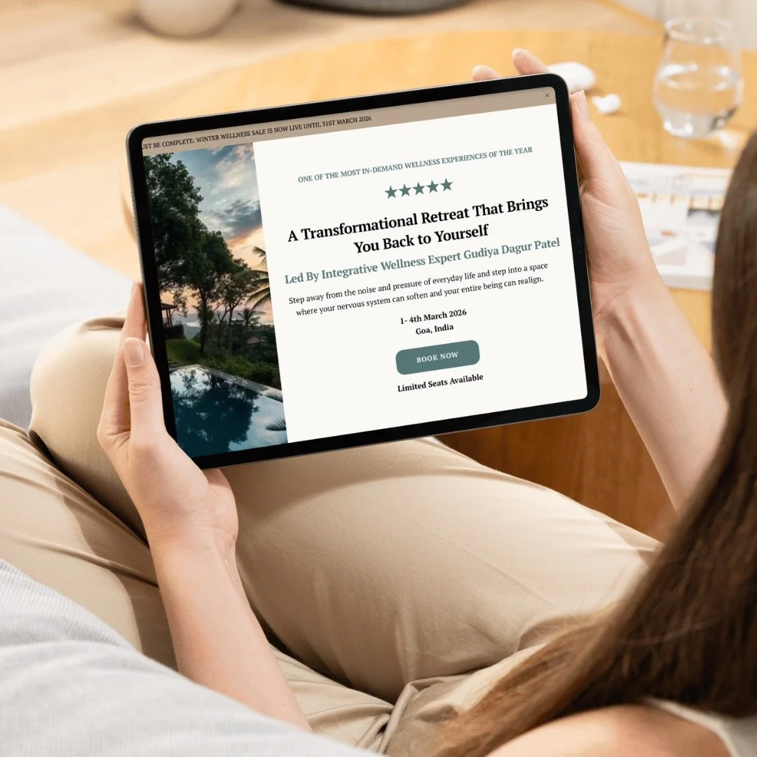 Have you checked out our new website page? 👀
Find all the information for our up coming retreat 'Just Be... Complete' using the link in our bio! 

#Wellnessretreats #luxuryretreats #indiaretreats #Goa #india