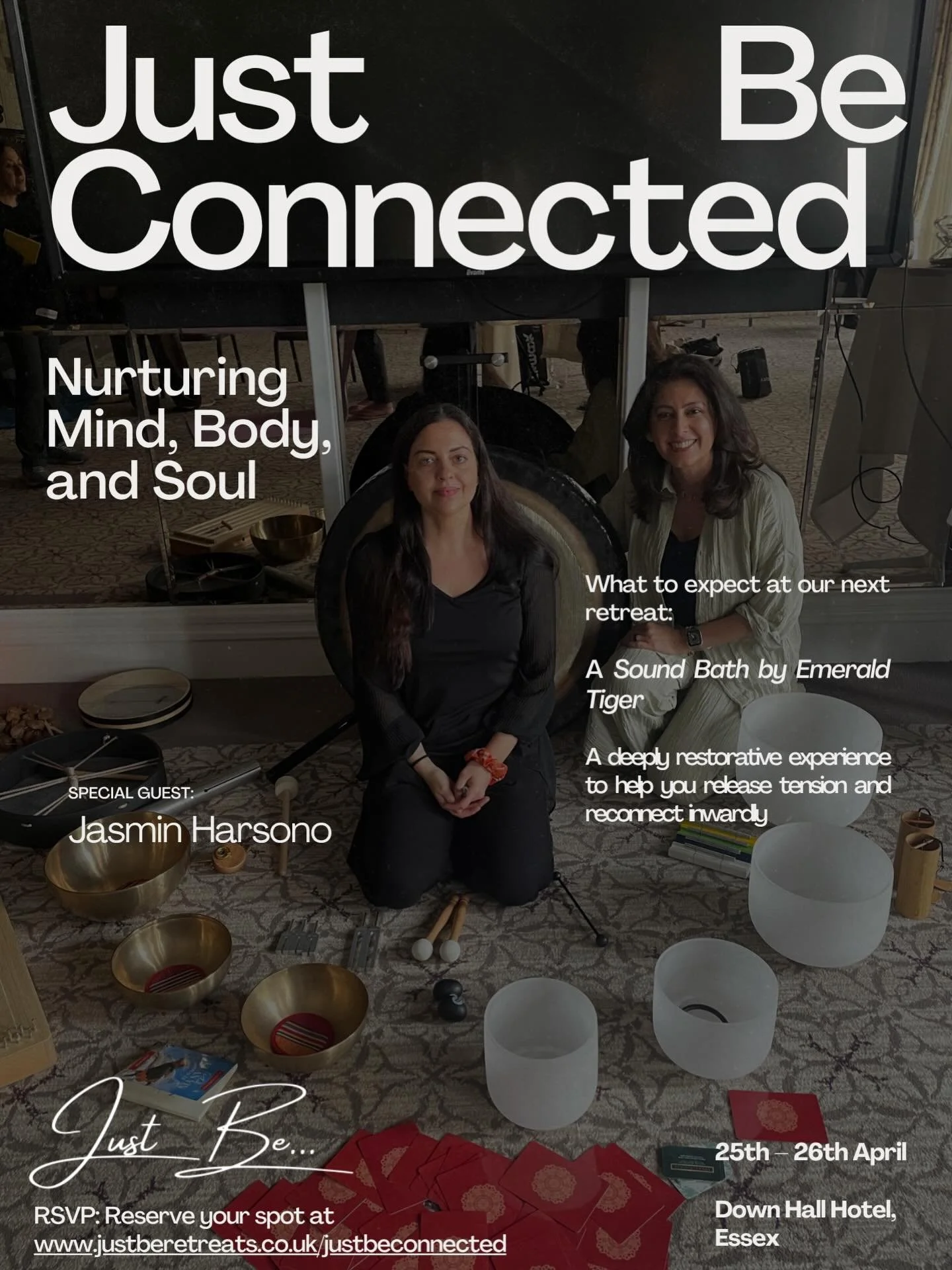 Delighted to have the award winning @emeraldandtiger join us next week to do a beautiful sound bath session at our upcoming retreat ✨

We have a few spaces left so reserve your space today through the link in our bio or DM for more information 

#wel