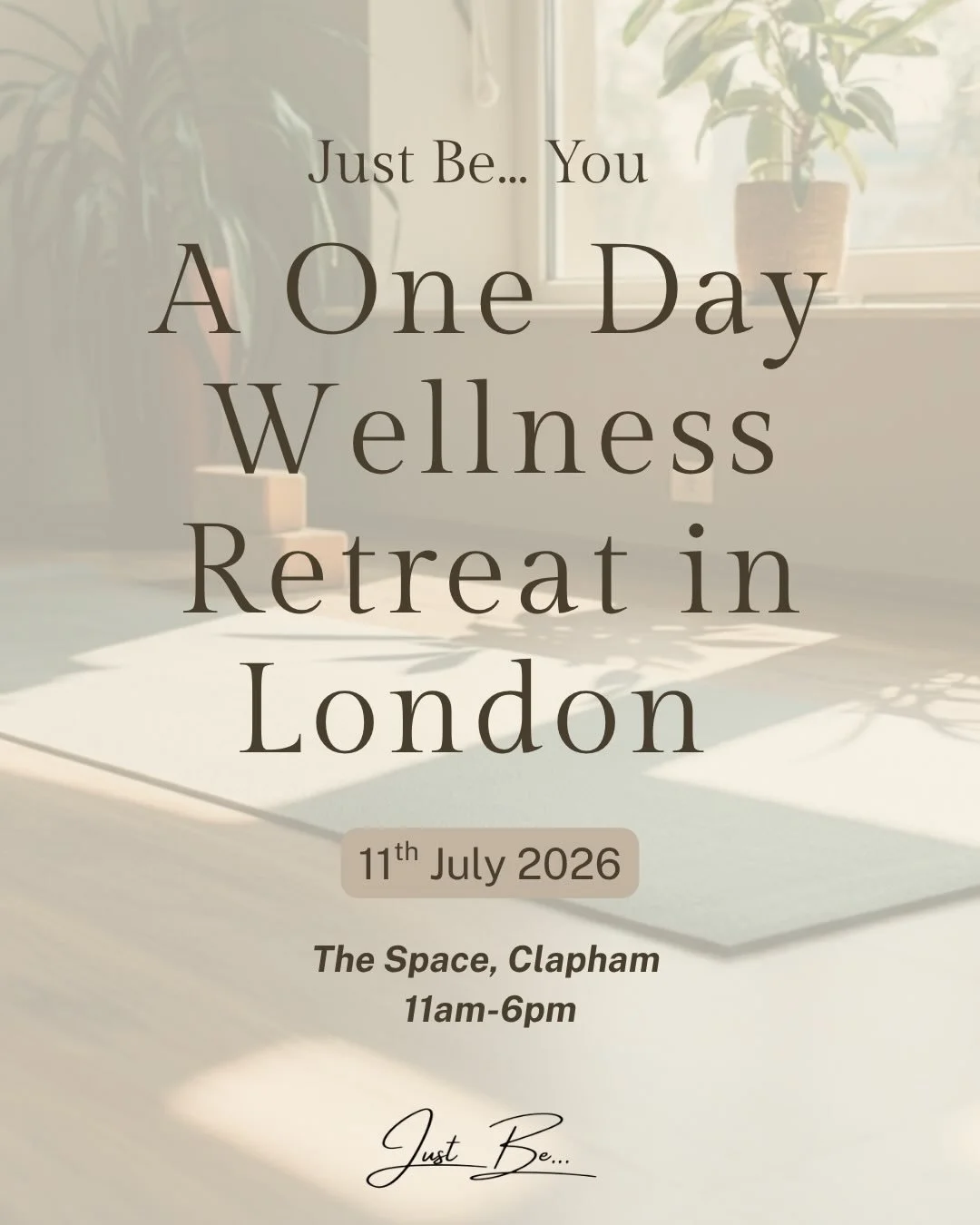 One day. Just for you.
Step away from the noise and spend a day reconnecting with yourself through movement, nourishing food, breath work , and space to simply be.

Join us this July for a thoughtfully curated wellness day retreat designed to leave y