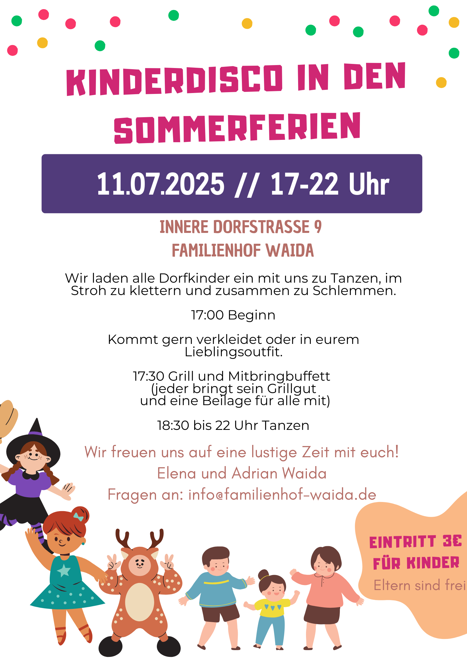 Kinderdisco in den Sommerferien