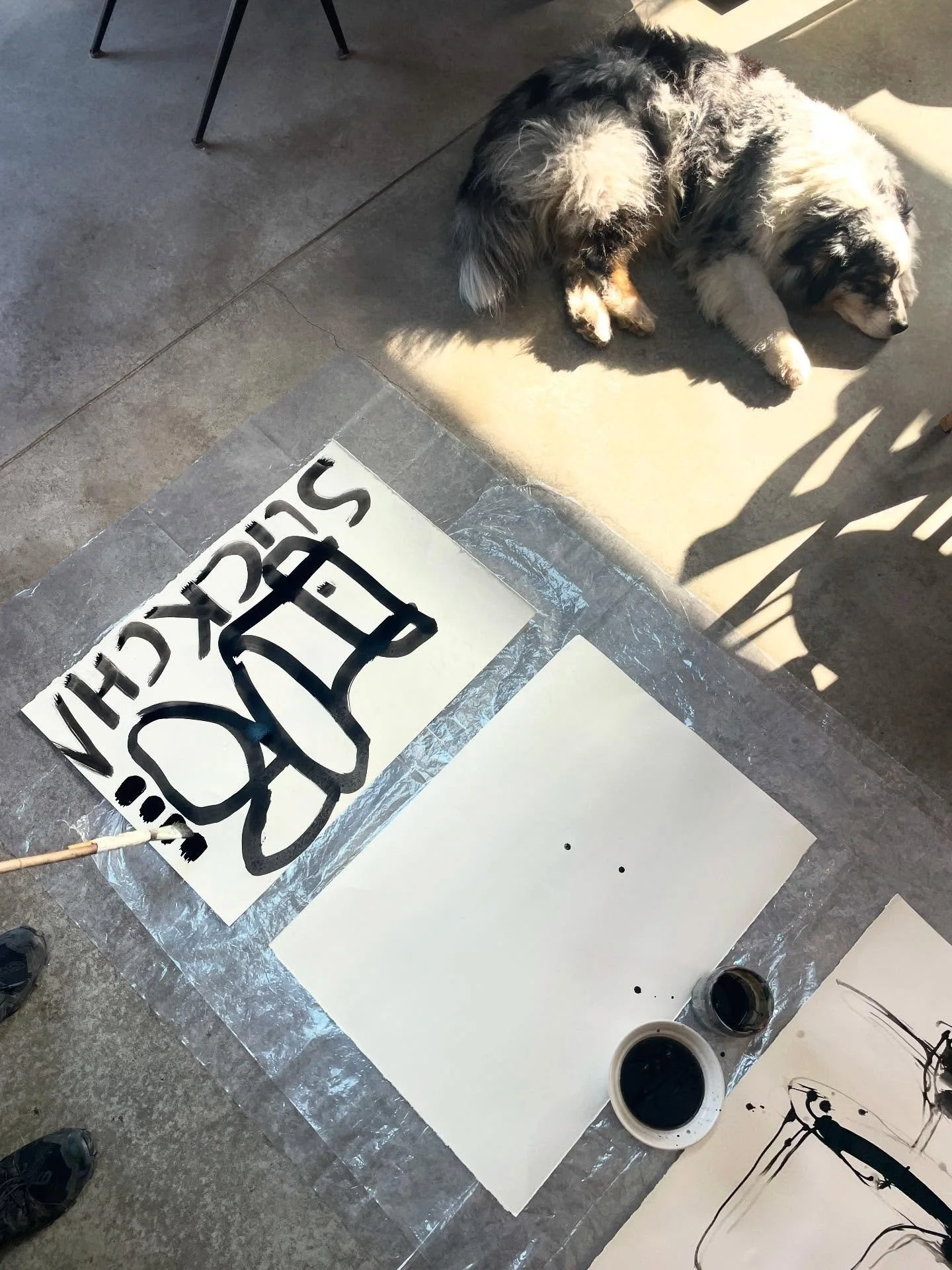 Playing and planning with @hannahbolsius in Rotterdam this past week. Making things bigger and smaller and trying to crack the awkwardness of chairs. 

Back in June and August for 2026 workshops - A Sense of Things: Colour, Pattern &amp; Collections 