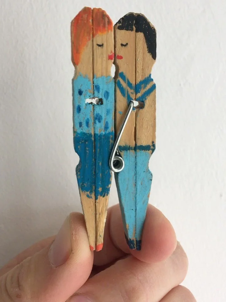 I had to dig out an image of these kissing pegs today and it prompted a scroll back through photos from 2020. Despite having mentally filed lockdown as a chapter I would never wish to repeat, I was surprised to see the unexpected creativity and joy t