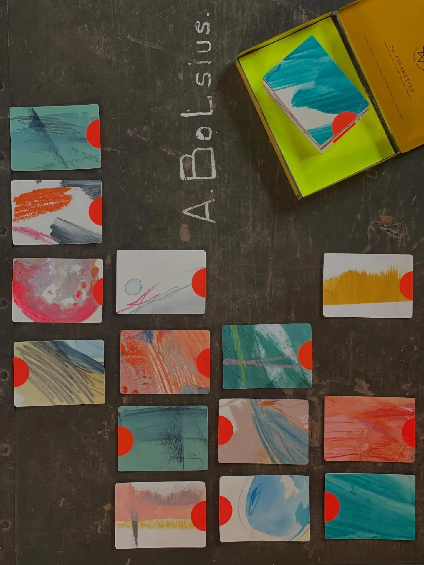 Colours of Rotterdam

1: Tin of drawing prompts, trunk courtesy @hannahbolsius 
2: Drawing trip to @villa_augustus 
3: Workshop sketchbook by @annette_schuetze 
4: Dutch apple cake by @verrehoeve 
5: Materials supported by @cassart1984. Bro the dog (