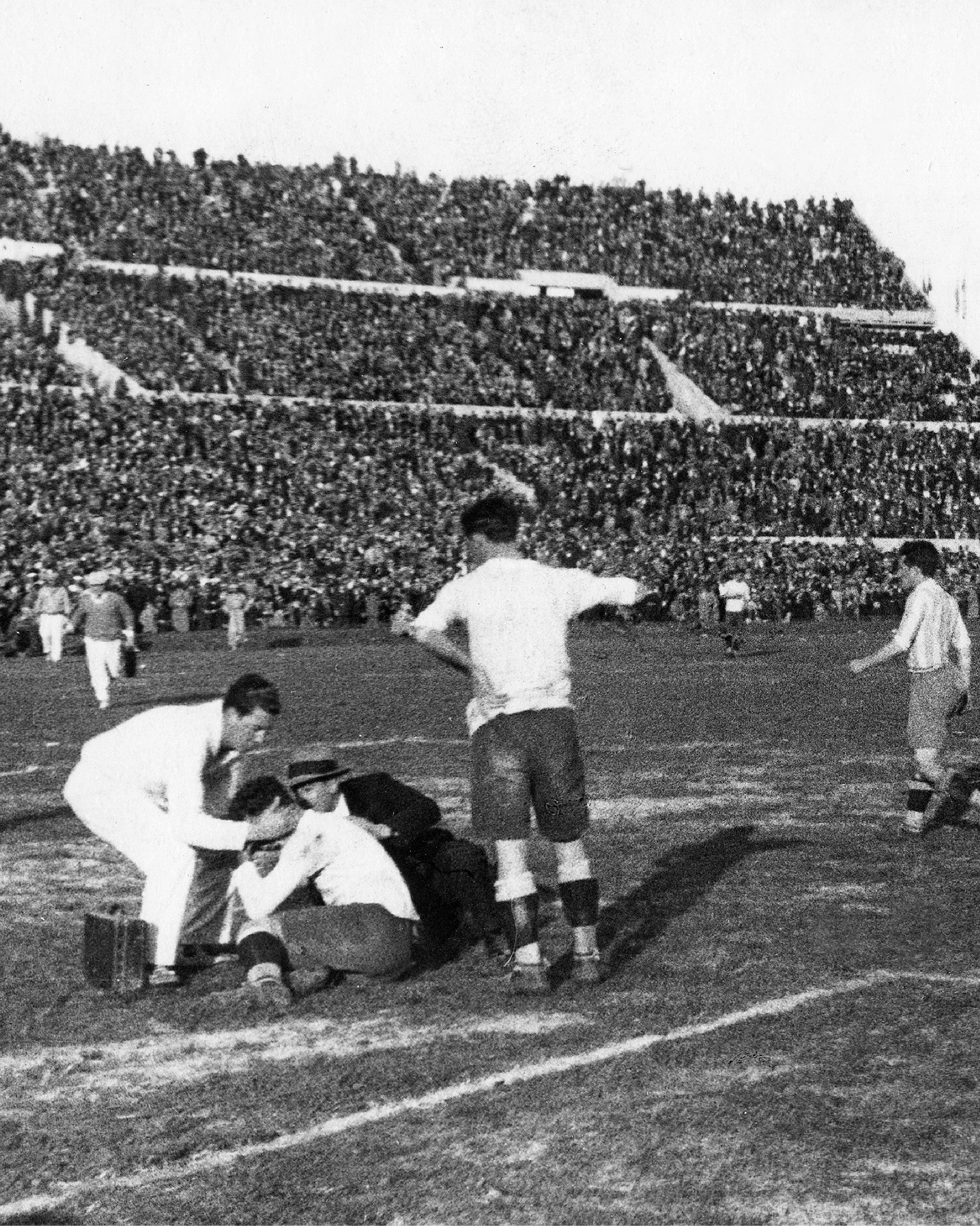 URUGUAY 1930

The inaugural World Cup in Uruguay was part diplomatic mission, part football experiment. As stated, only a fraction of the world&rsquo;s nations (13) sent teams across the Atlantic to Montevideo, where new stadiums rose out of nothing,