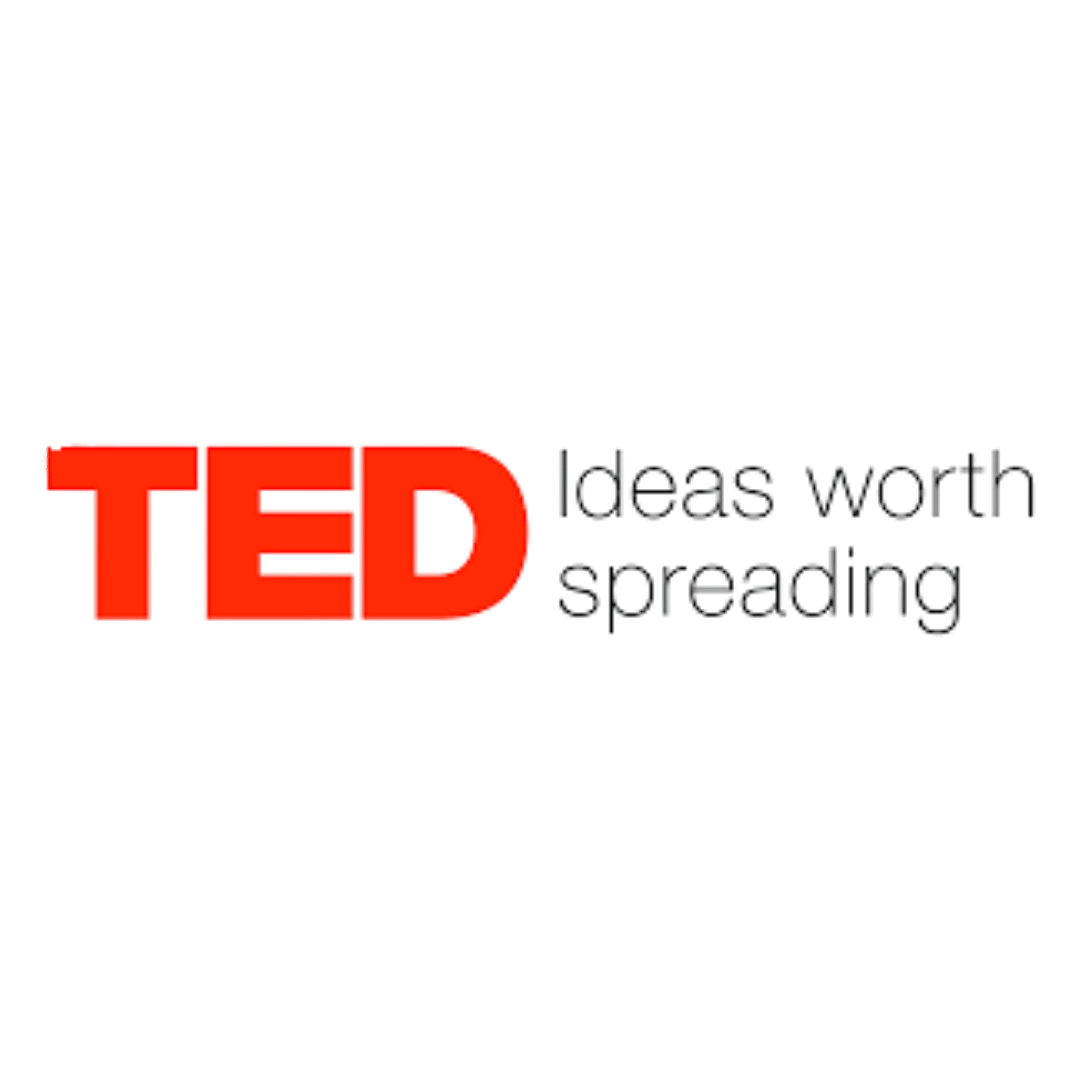Ted Talks logo  – past TEDx speaker for resilience keynote speaker Megs Gelfgot.