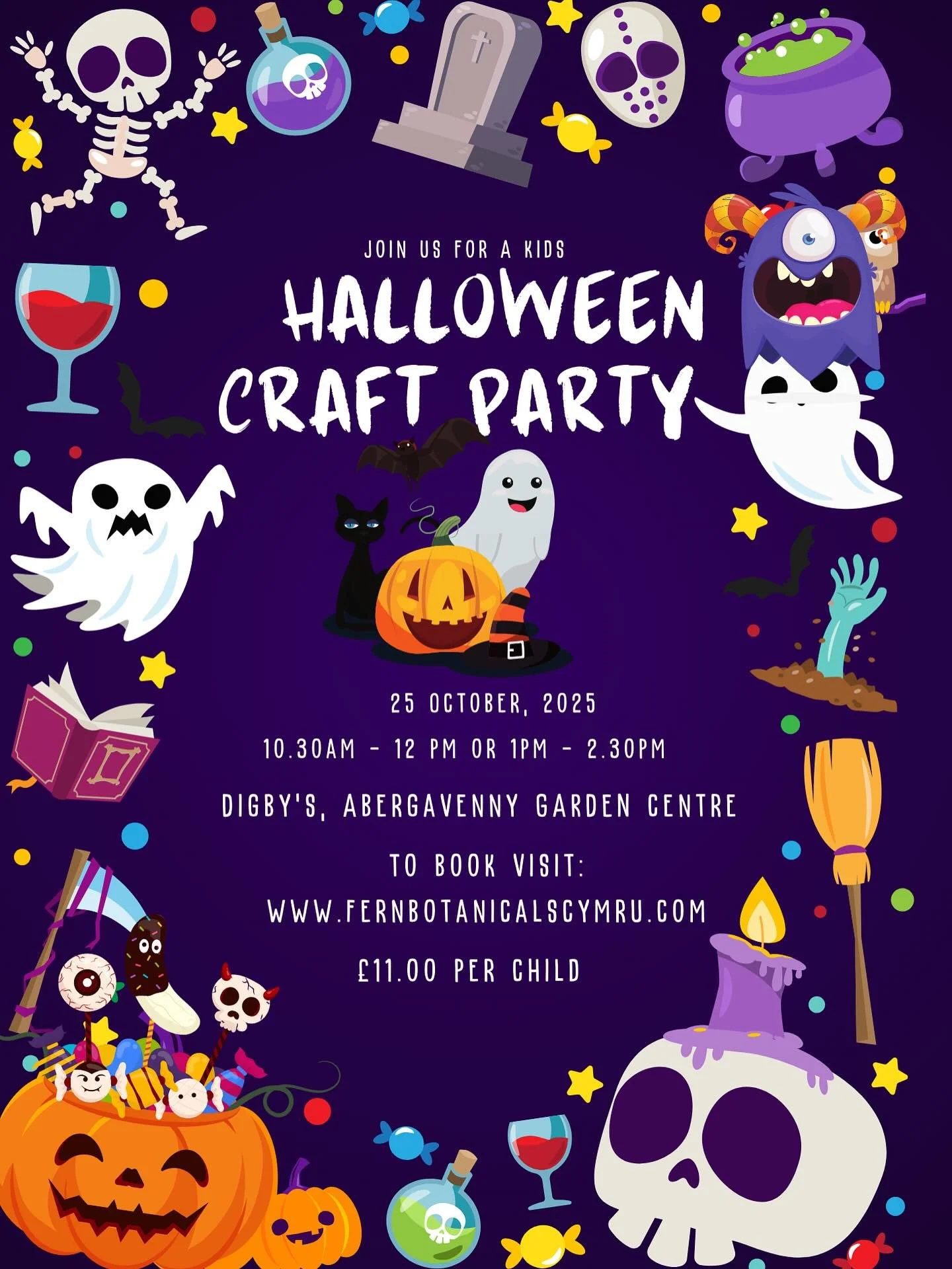 👻 It&rsquo;s that spooky time again! We&rsquo;re heading back to Digby&rsquo;s for another round of Halloween Crafting magic! ✂️🕸️
Perfect for little monsters (and grown-ups too!)
🎃 Book your spot today &mdash; spaces disappear faster than a ghost