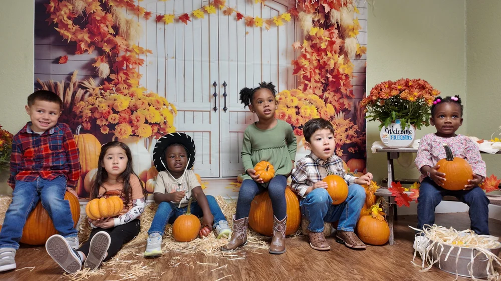 Wise Scholars students at fall photo day