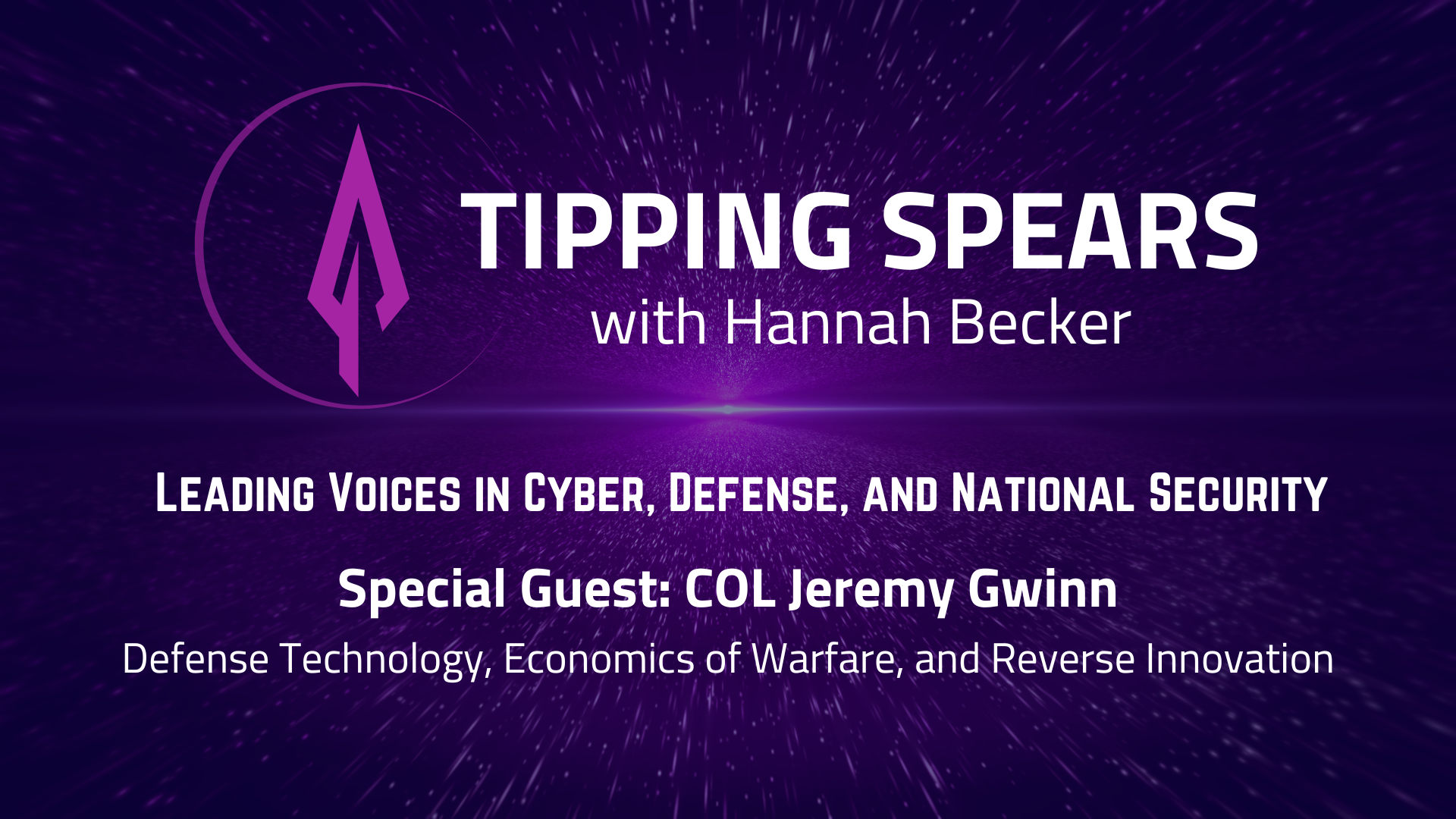 Episode 59 - COL Jeremy Gwinn: Defense Technology, Economics of Warfare, and Reverse Innovation