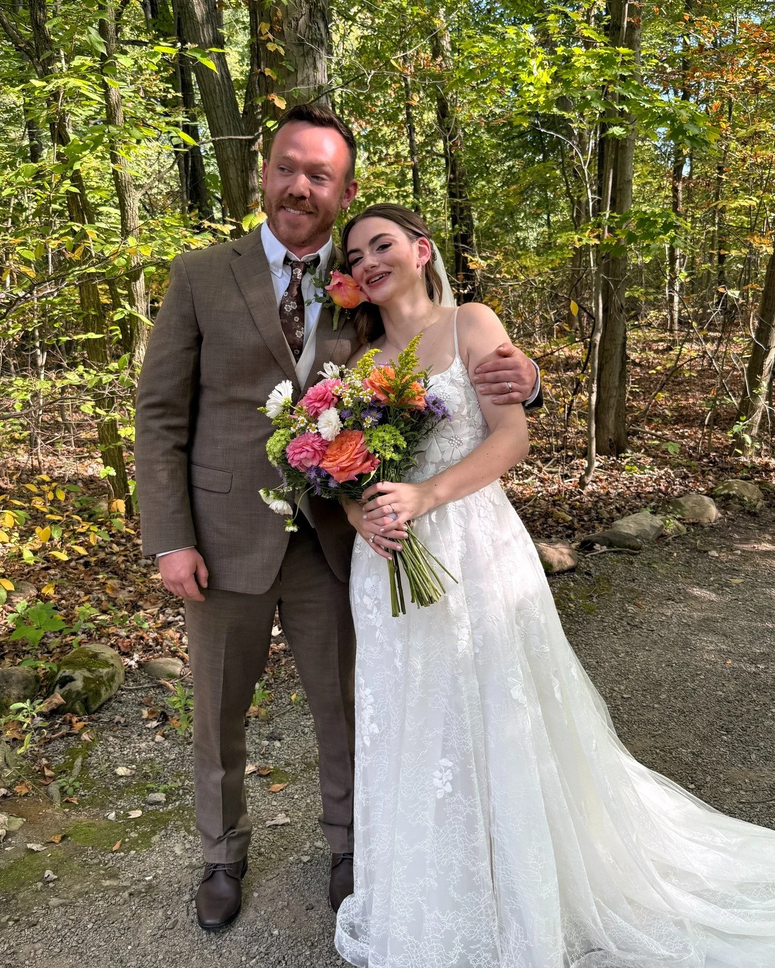 Nicole + Matt | 9.27.2025
One of my favorite outdoor ceremony spaces ever, the outdoor chapel in the woods was stunning and the day was perfect! Every detail reflected them, their love of the outdoors, wildflowers, and tacos. They even surprised gue