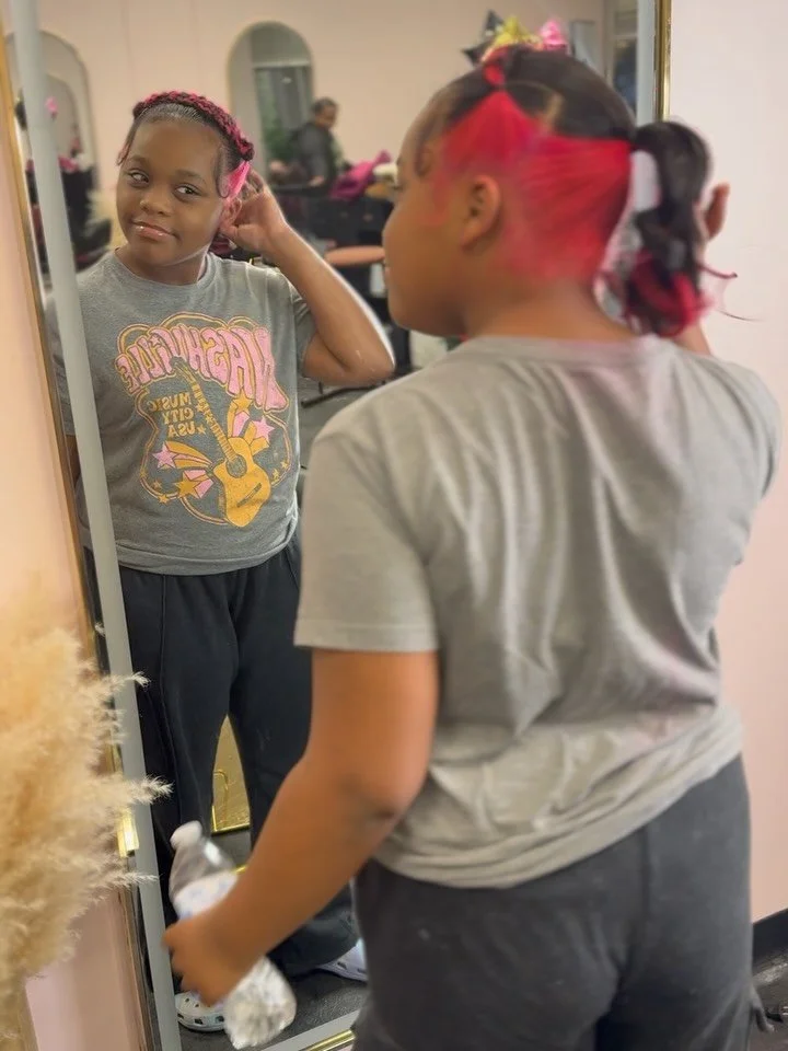 🎉 Mini Baddie Birthday Glow-Up!
Because the girls want to feel cute on their big day too 😌💖

Fresh braids, a pop of color, slick baby hairs&hellip;
Yeahhh, she understood the assignment.
This mini baddie stepped out READY to celebrate 🎂✨

Book yo