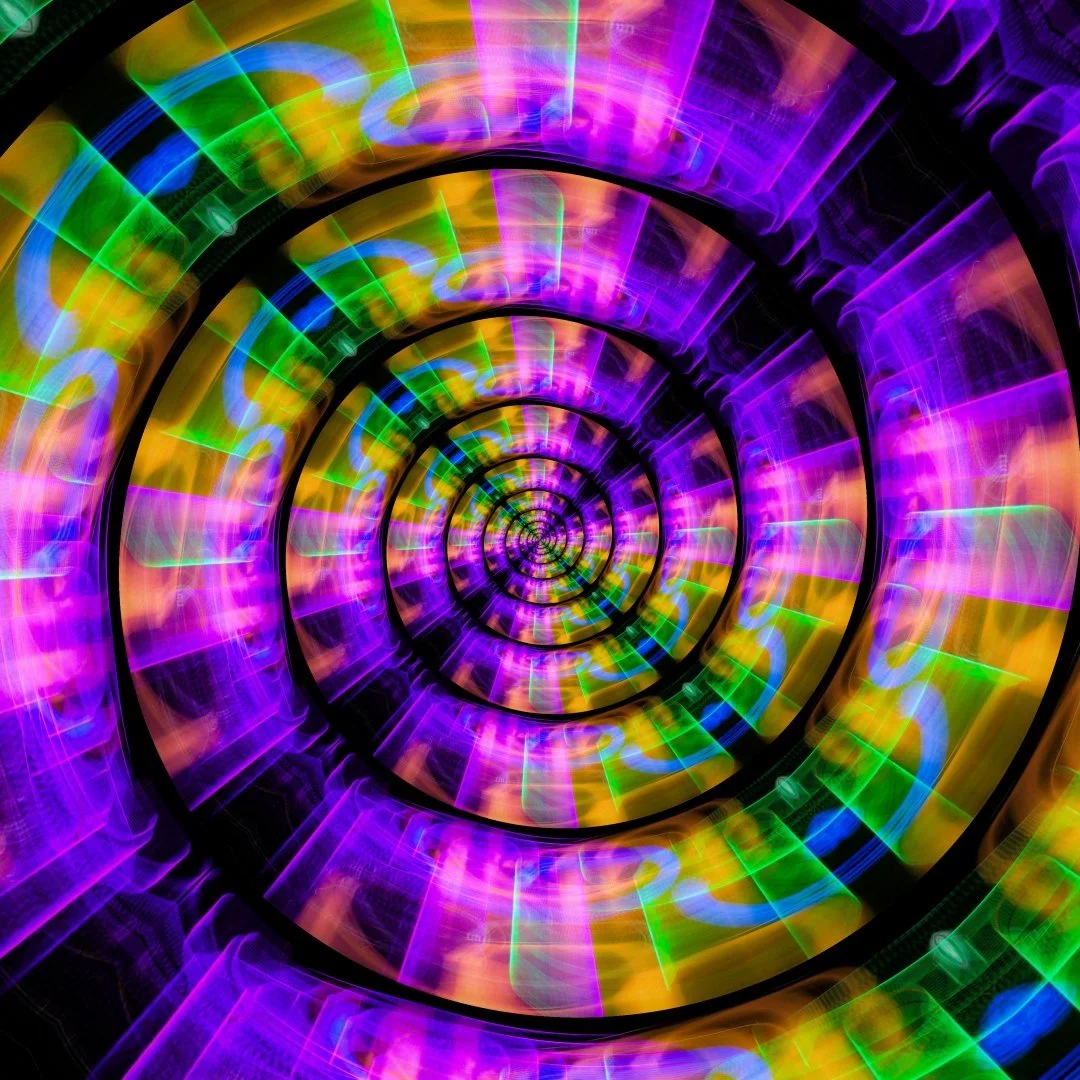 These images began as fragments of a city skyline, but the real subject became light itself.

Through motion, layering, and repetition, the rigid geometry of buildings dissolves into waves of color and energy&mdash;more feeling than form.

I&rsquo;ve