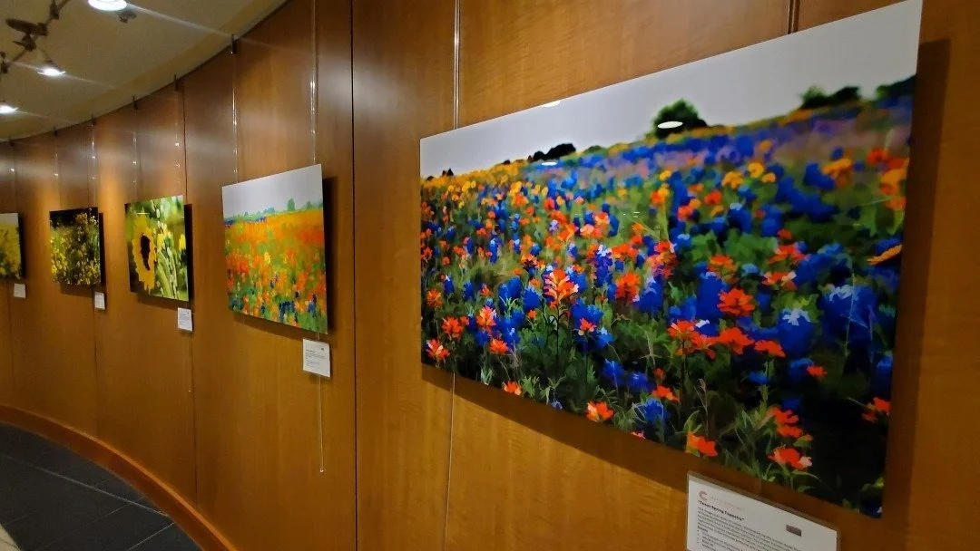 This was a great way to end the week. I have my second gallery posting. This time I have the entire gallery wall at a local hospital - check it out. 

Fingers crossed that we'll get some interested art lovers.