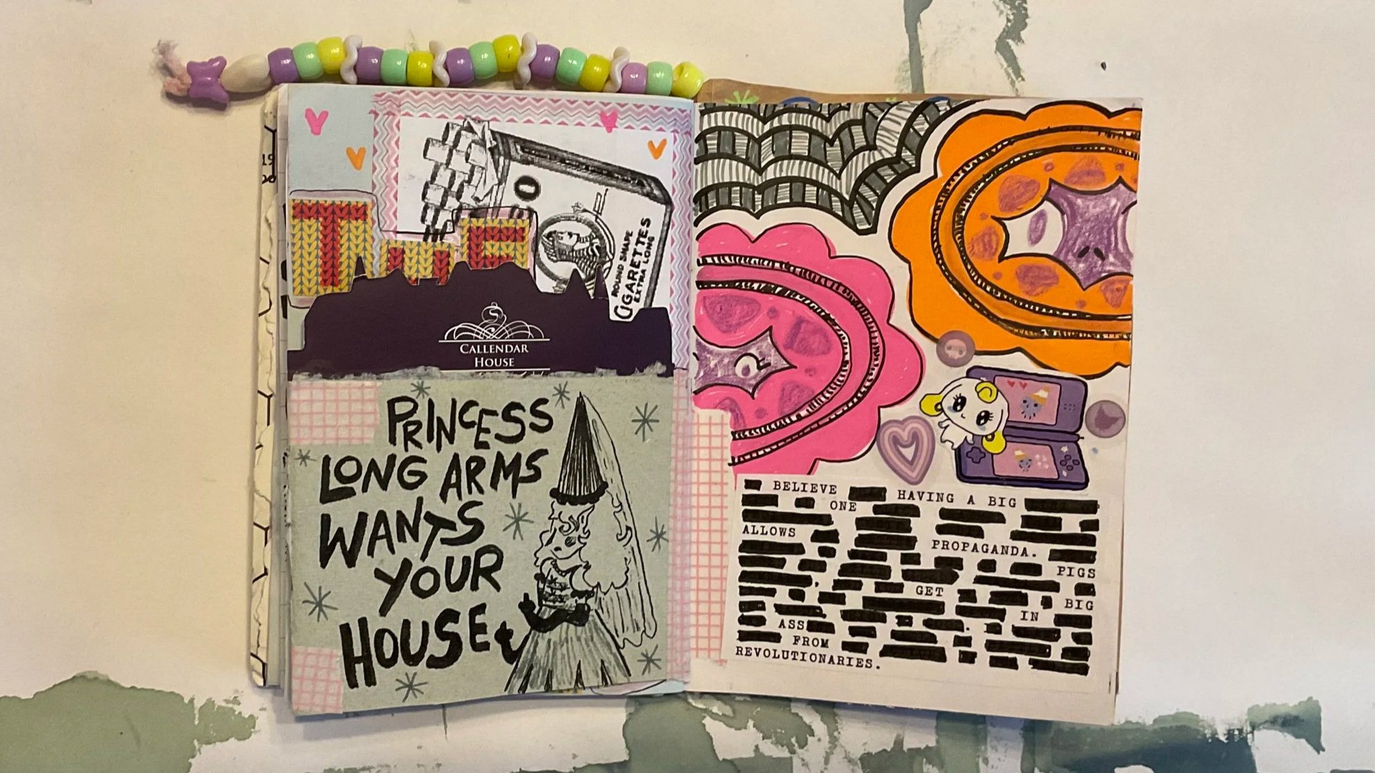  This page was a lot of fun, a mix of using what I found in my travels and just pure vibes.  