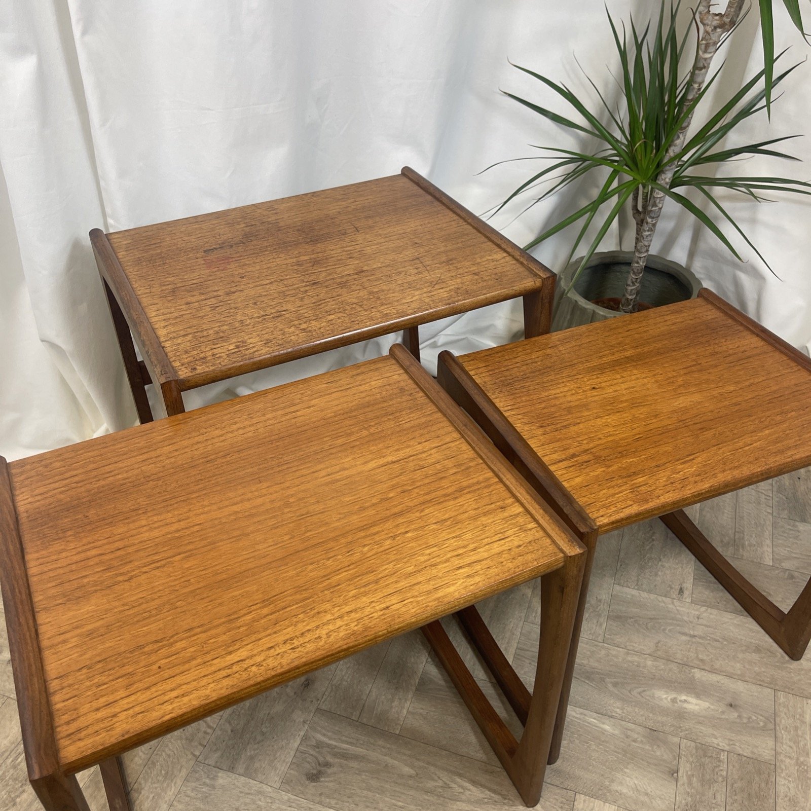 G Plan side tables, set of three