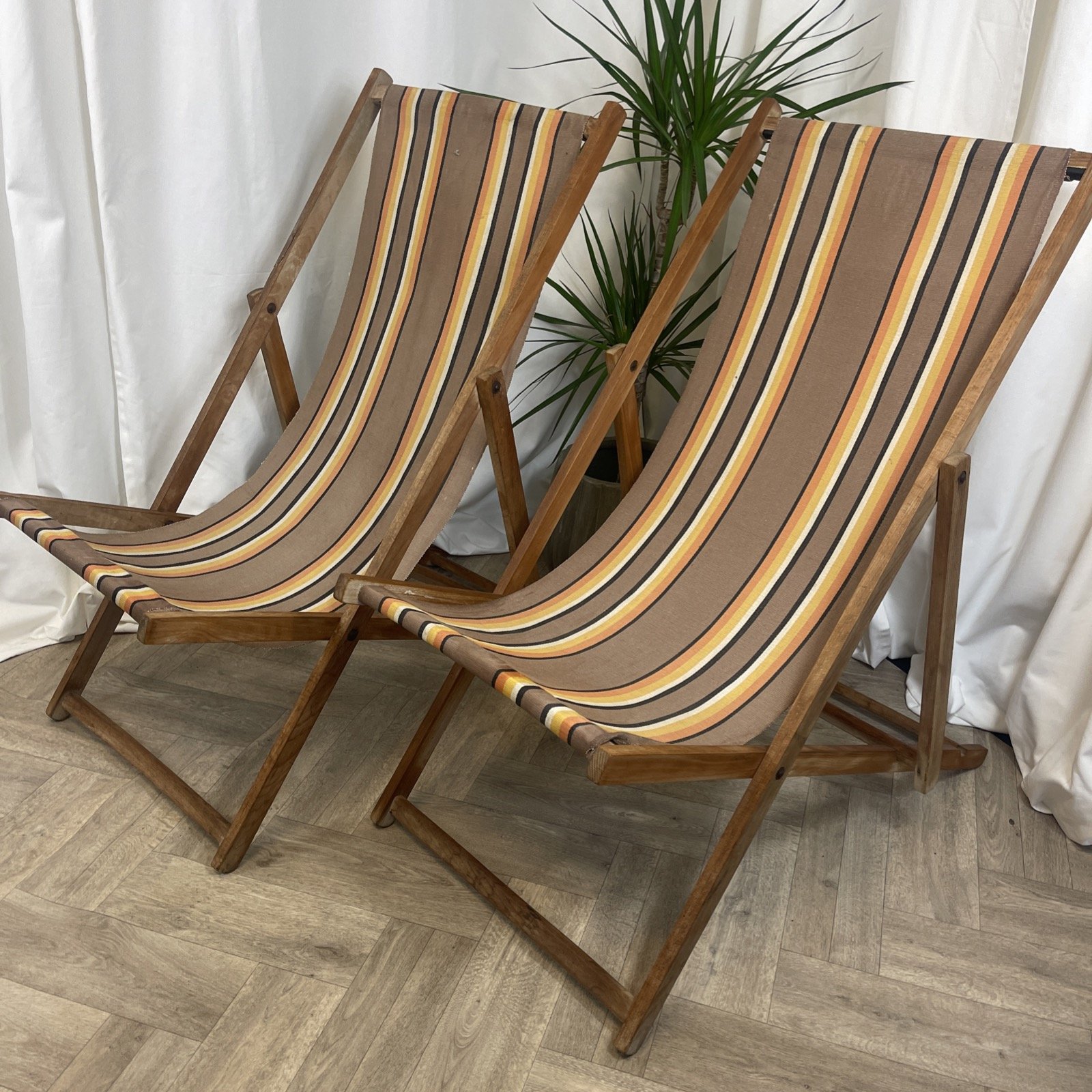 Garden deck chairs, vintage 1970's