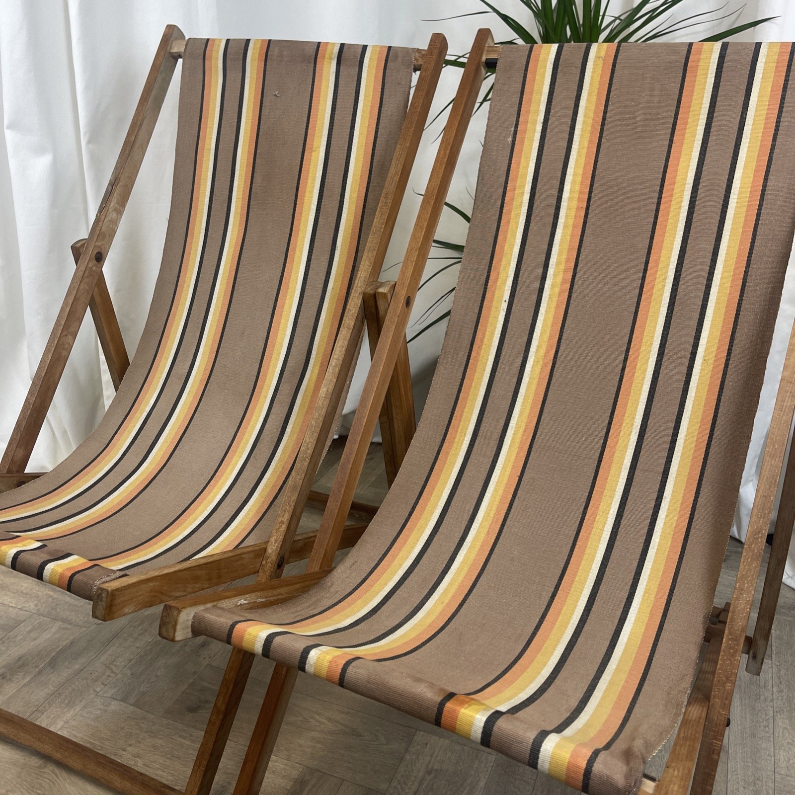 Retro garden deck chairs