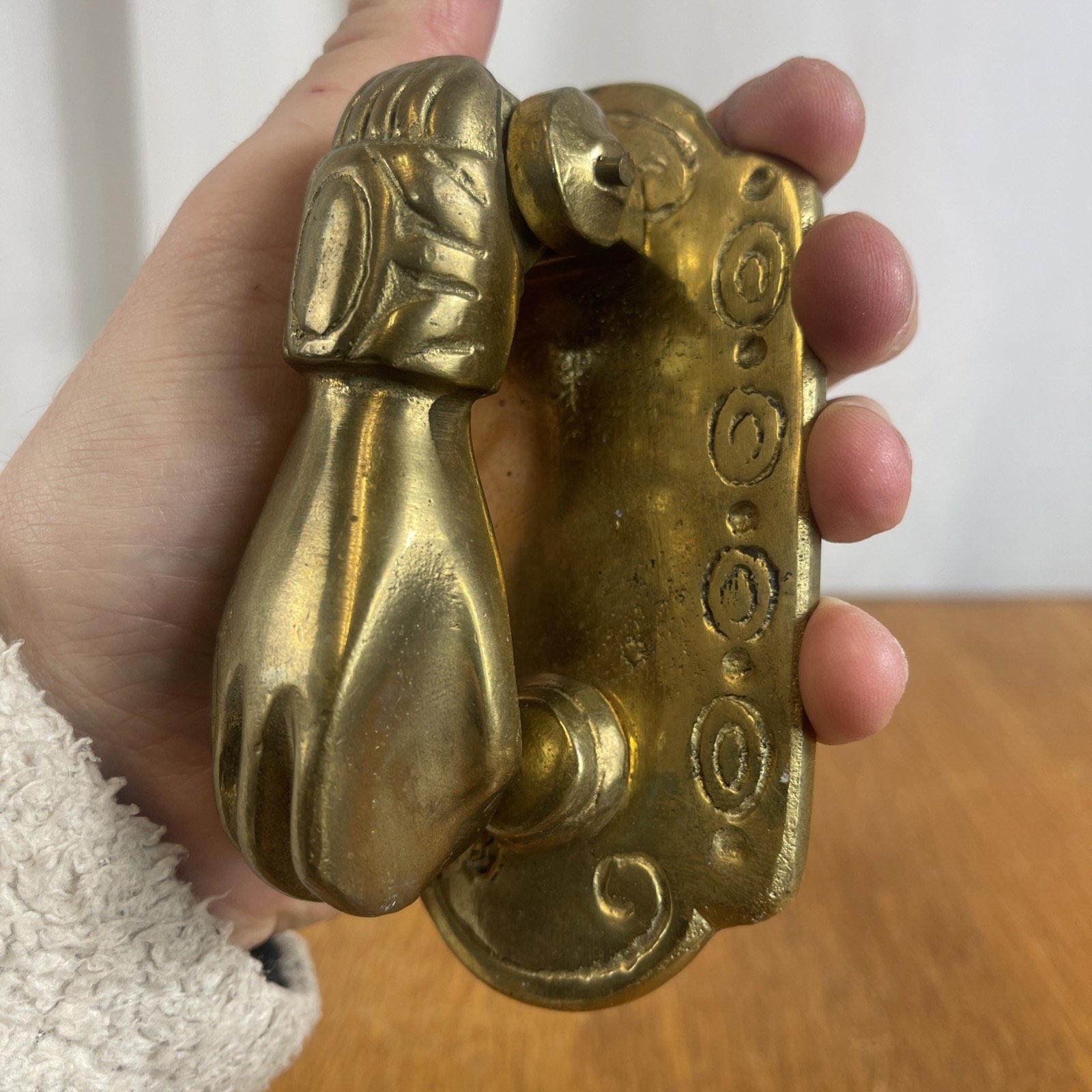 Vintage brass door knocker
