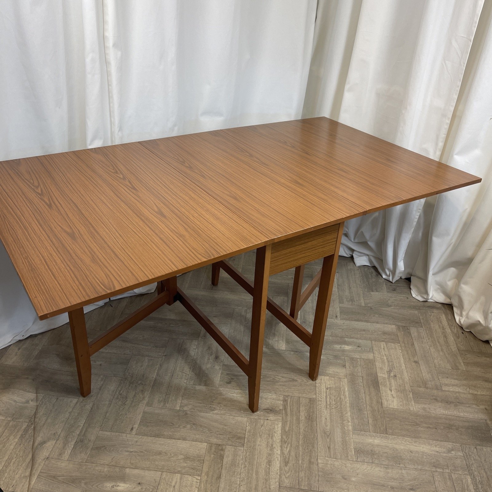Vintage midcentury drop leaf dining table