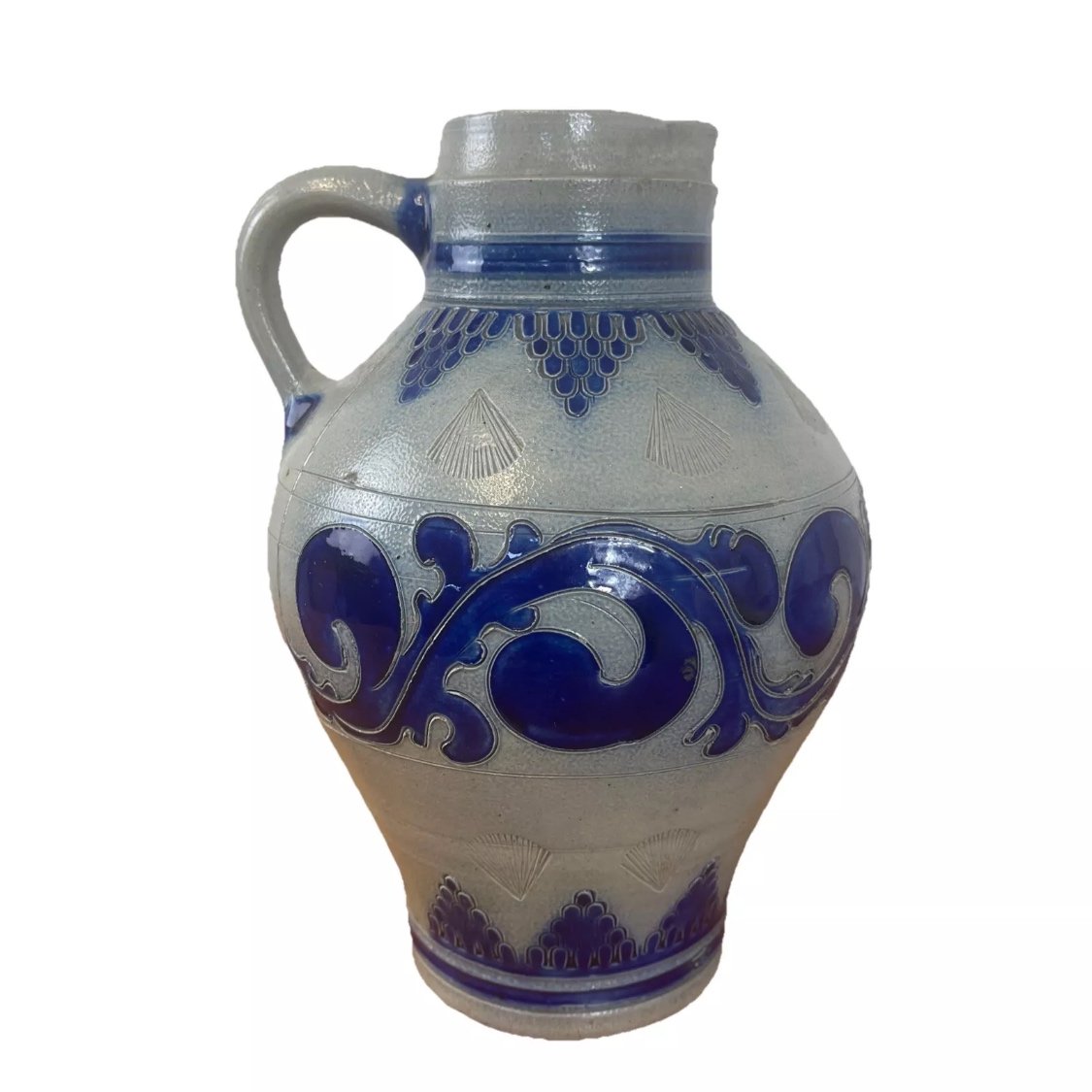 Salt glazed german jug