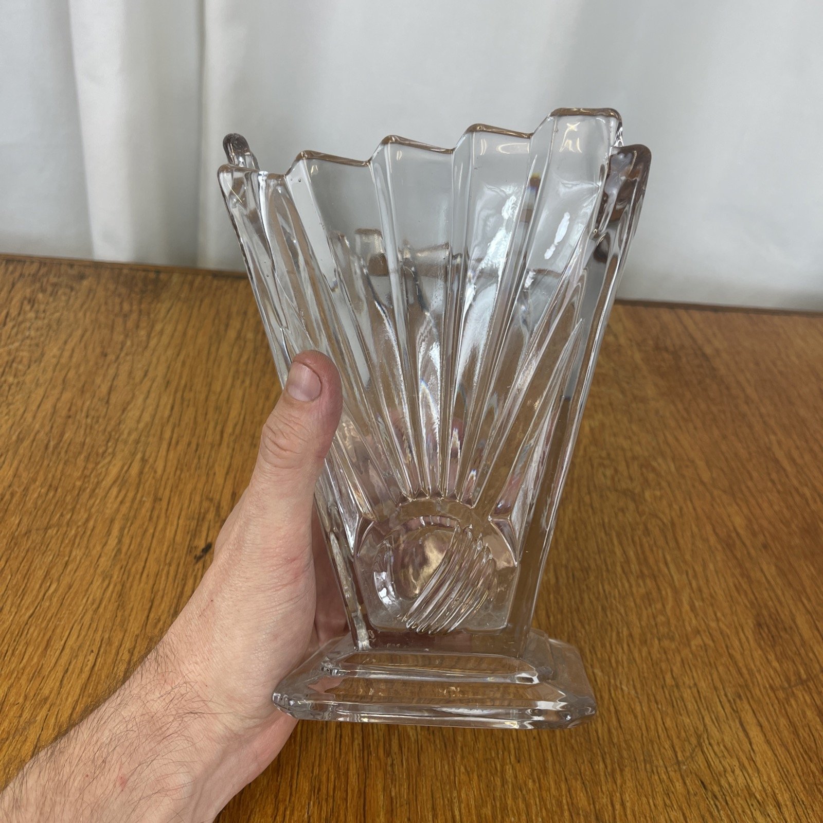 Art deco glass vase flower vase