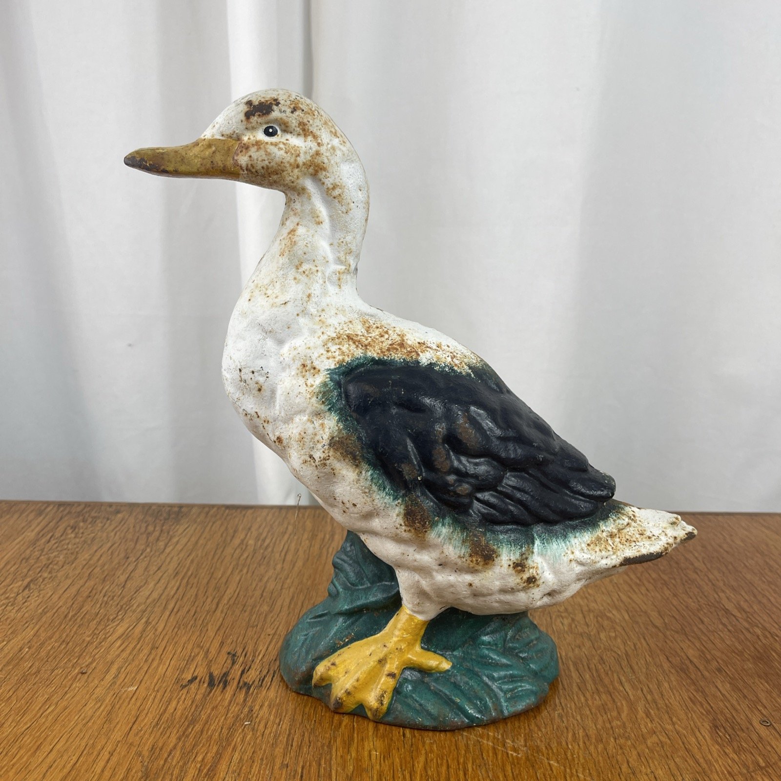 Cast iron duck country kitchen door stop