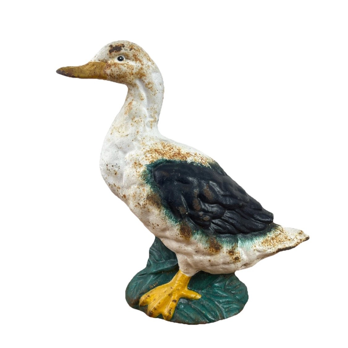 Country kitchen metal duck doorstop