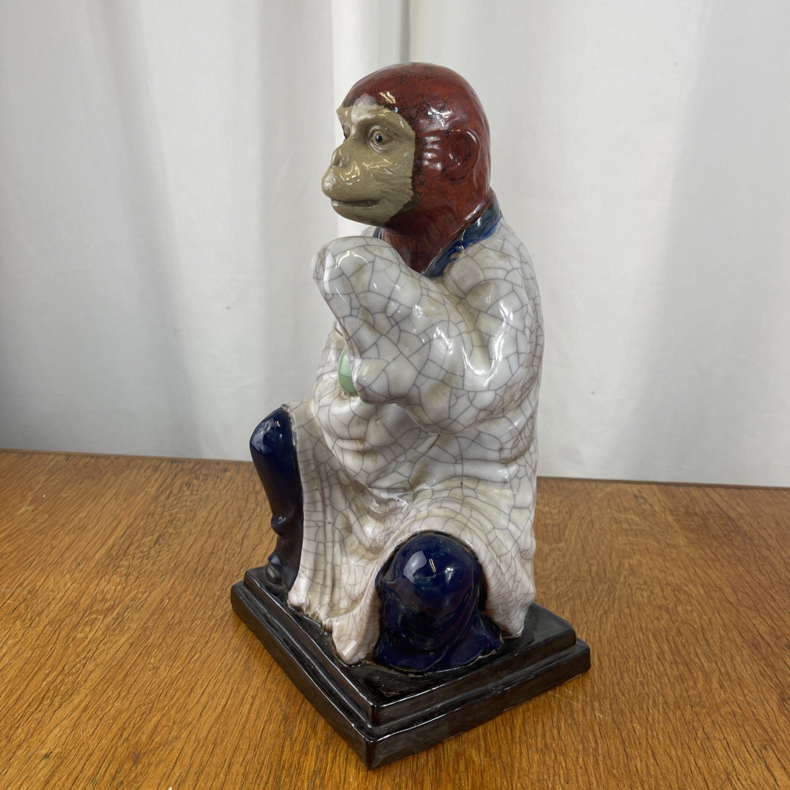 Ceramic pottery monkey chinese zodiac figurine