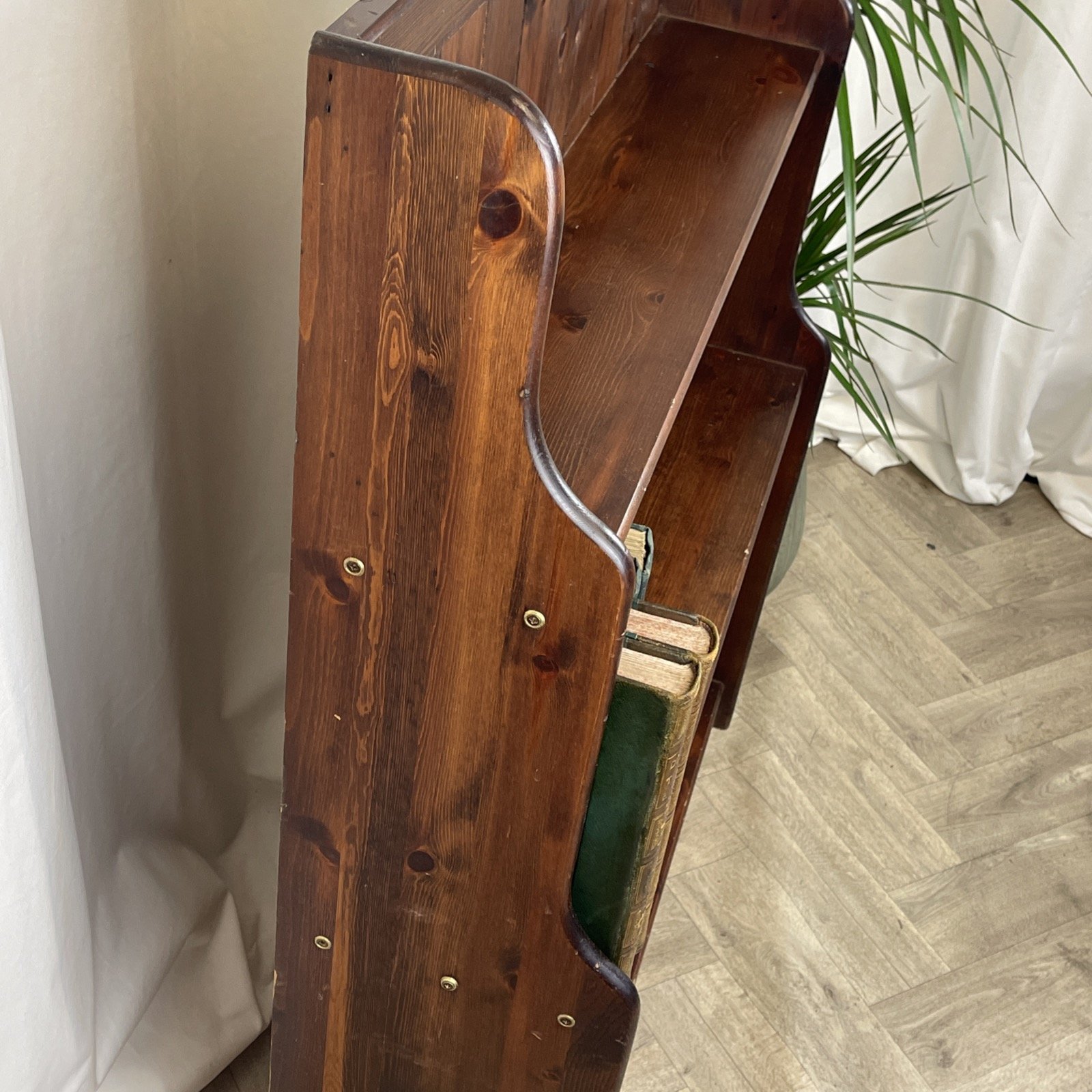 bookcase vintage wood