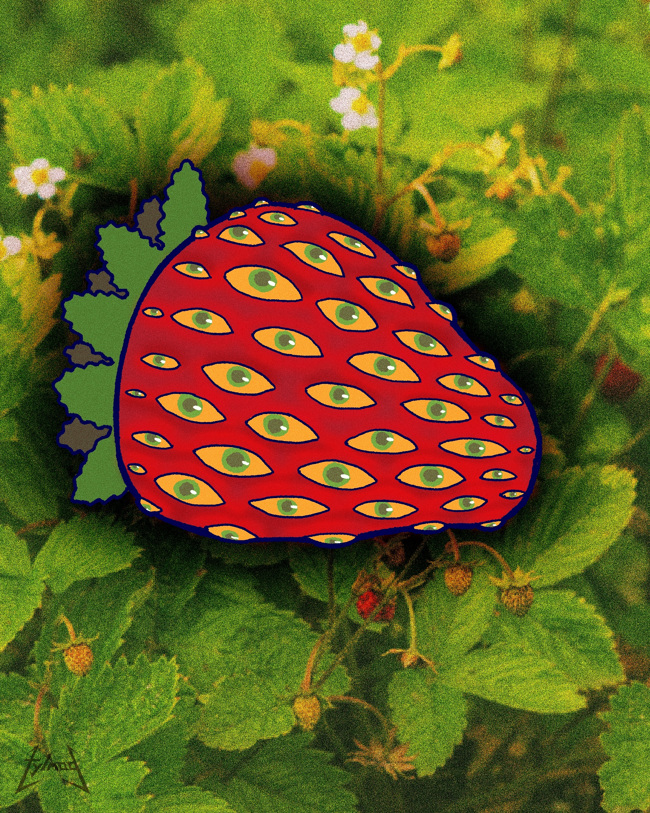 Entry for #peachtober25 on Instagram 07: Strawberry