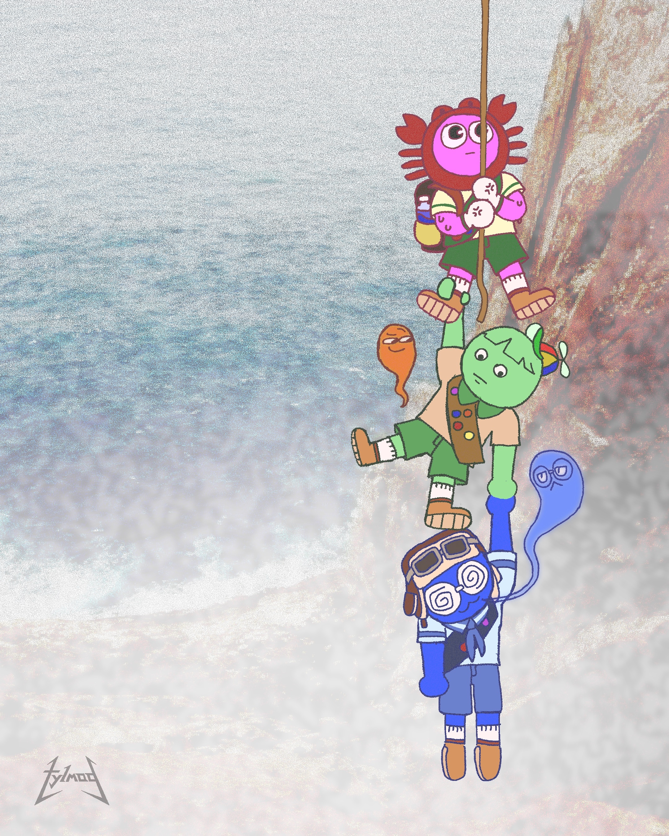 Entry for #peachtober25 on Instagram 09: Rope