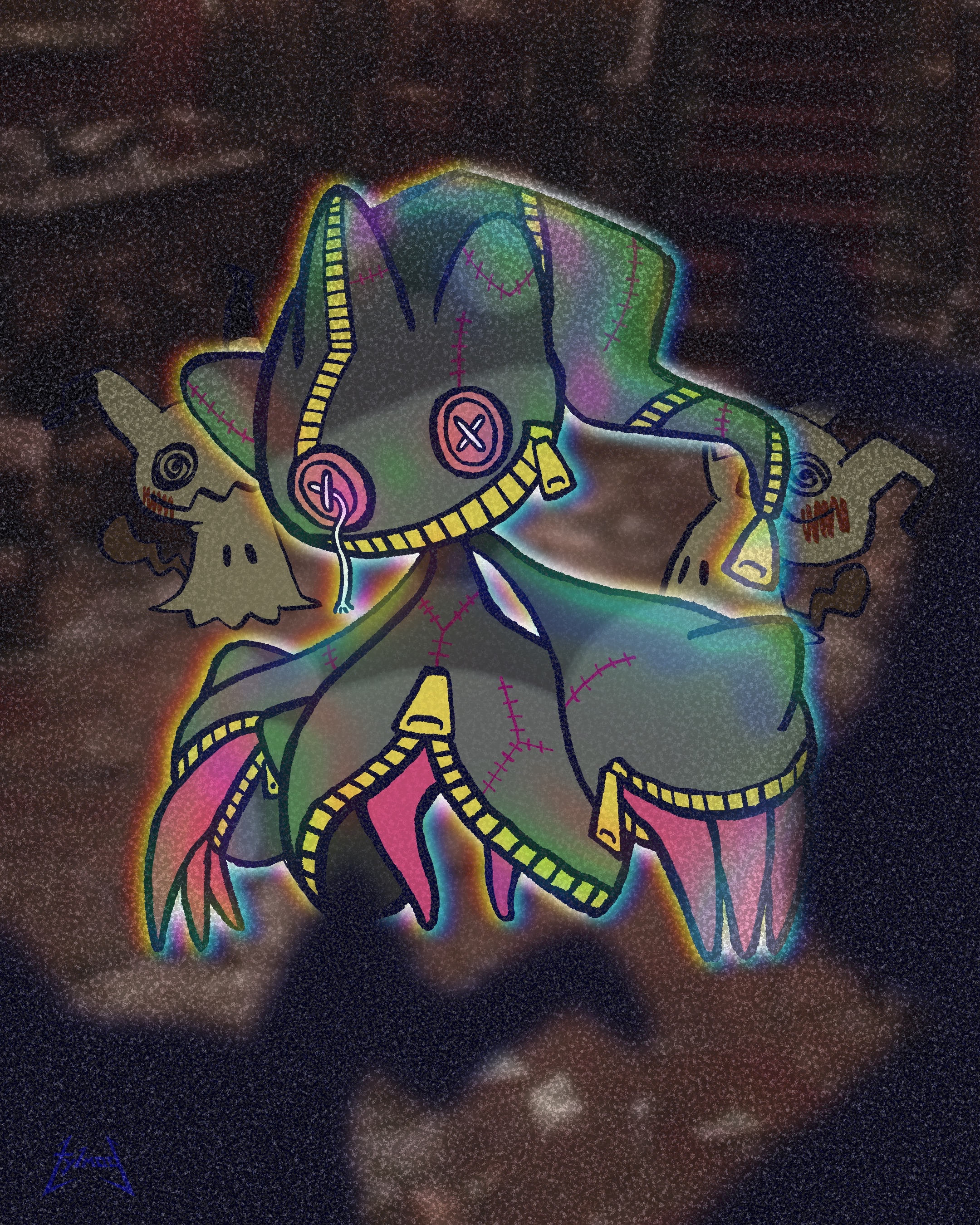 Entry for #peachtober25 on Instagram 28: Button