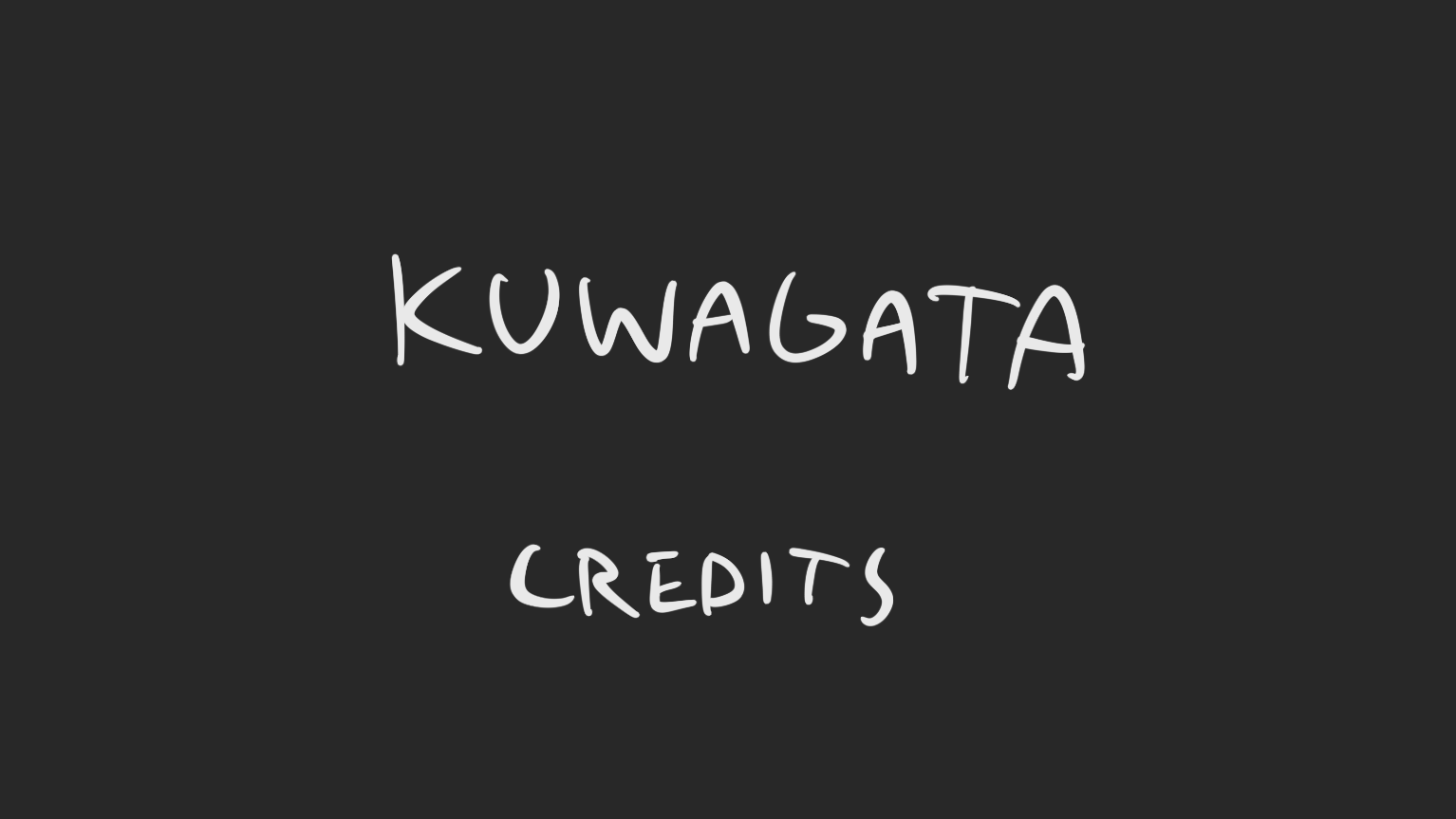 Original finished boards for KUWAGATA which were made into the animatic