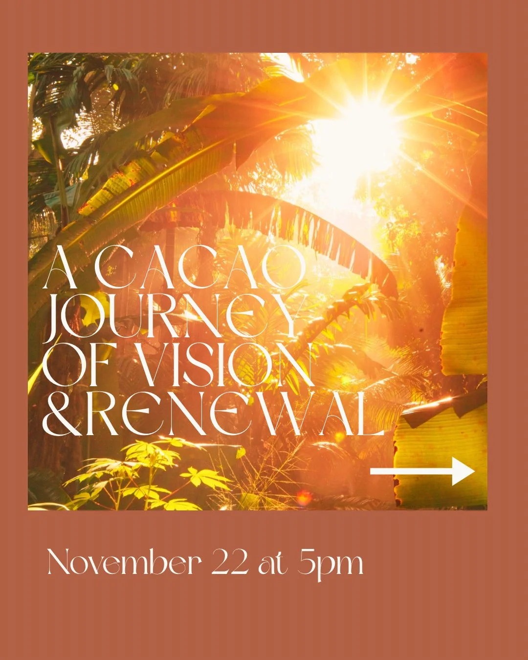Awakening the Inner Sun: A Cacao Journey of Vision and Renewal
