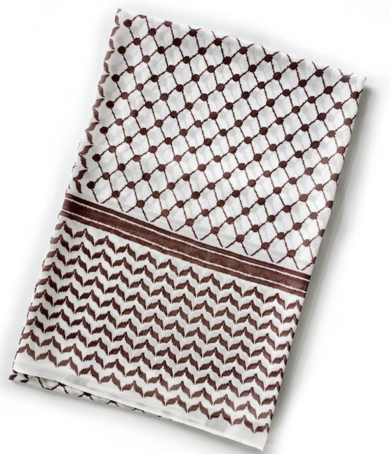 BURGUNDY KUFFIYEH PRINT HIJAB