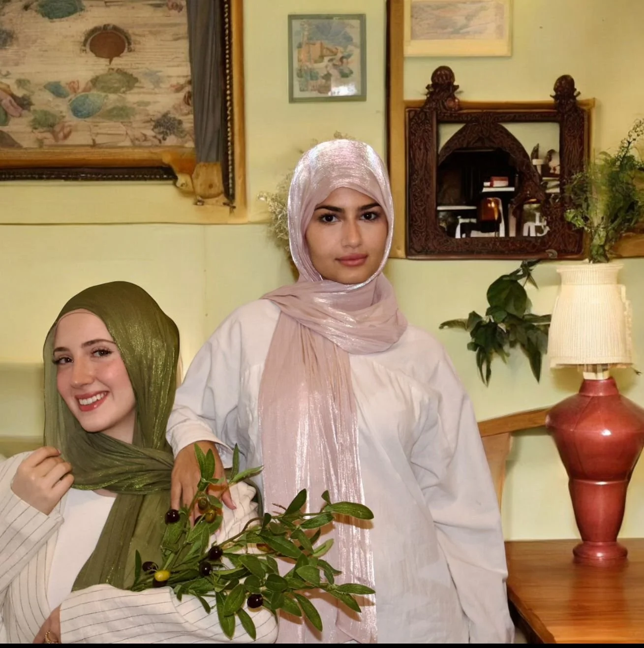 Our Syrian X Lebanese  models featuring 
 ZAYTUNA x YASMINA