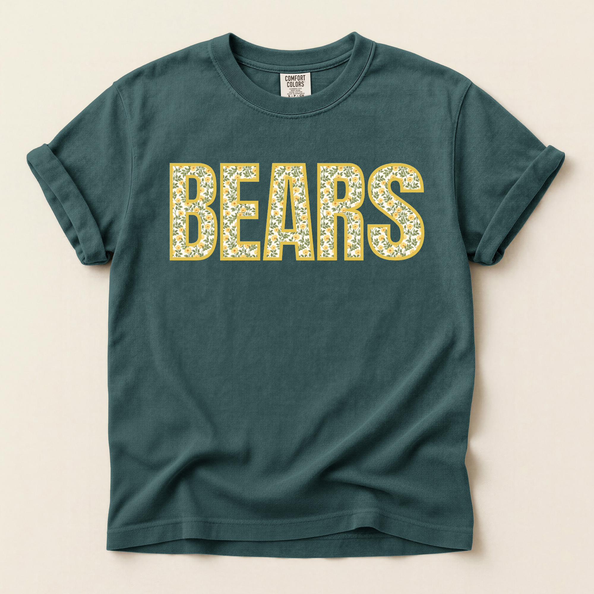 College Designs - Floral Bears Tshirt.png